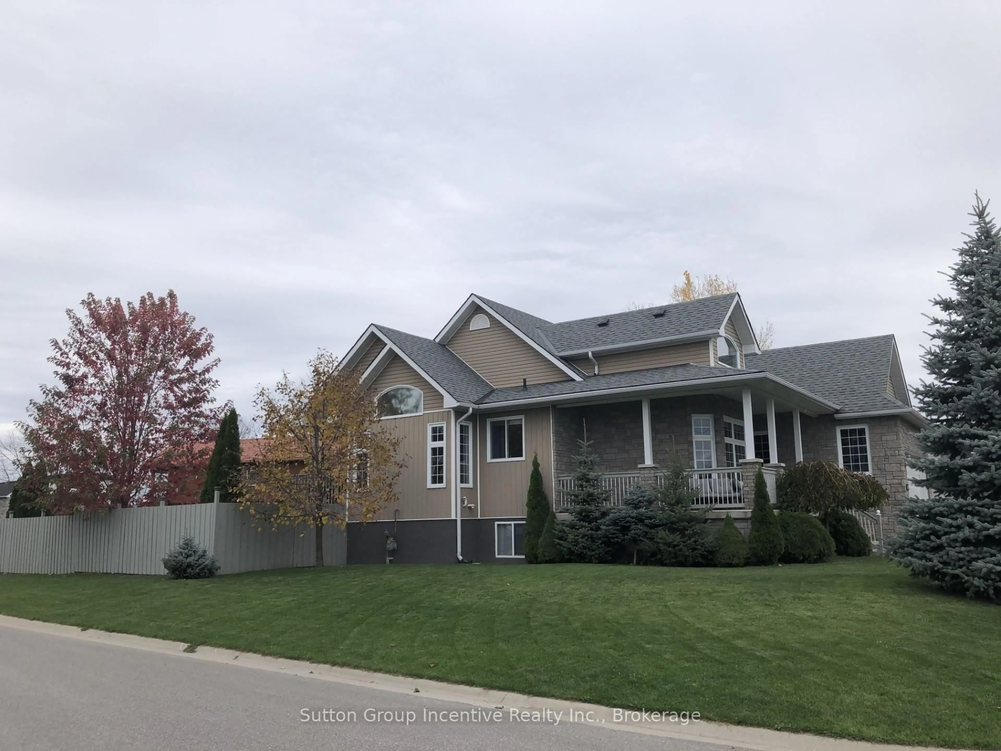 Home with vinyl exterior material, street for 22 Bourgeois Beach Rd, Tay Ontario L0K 2A0