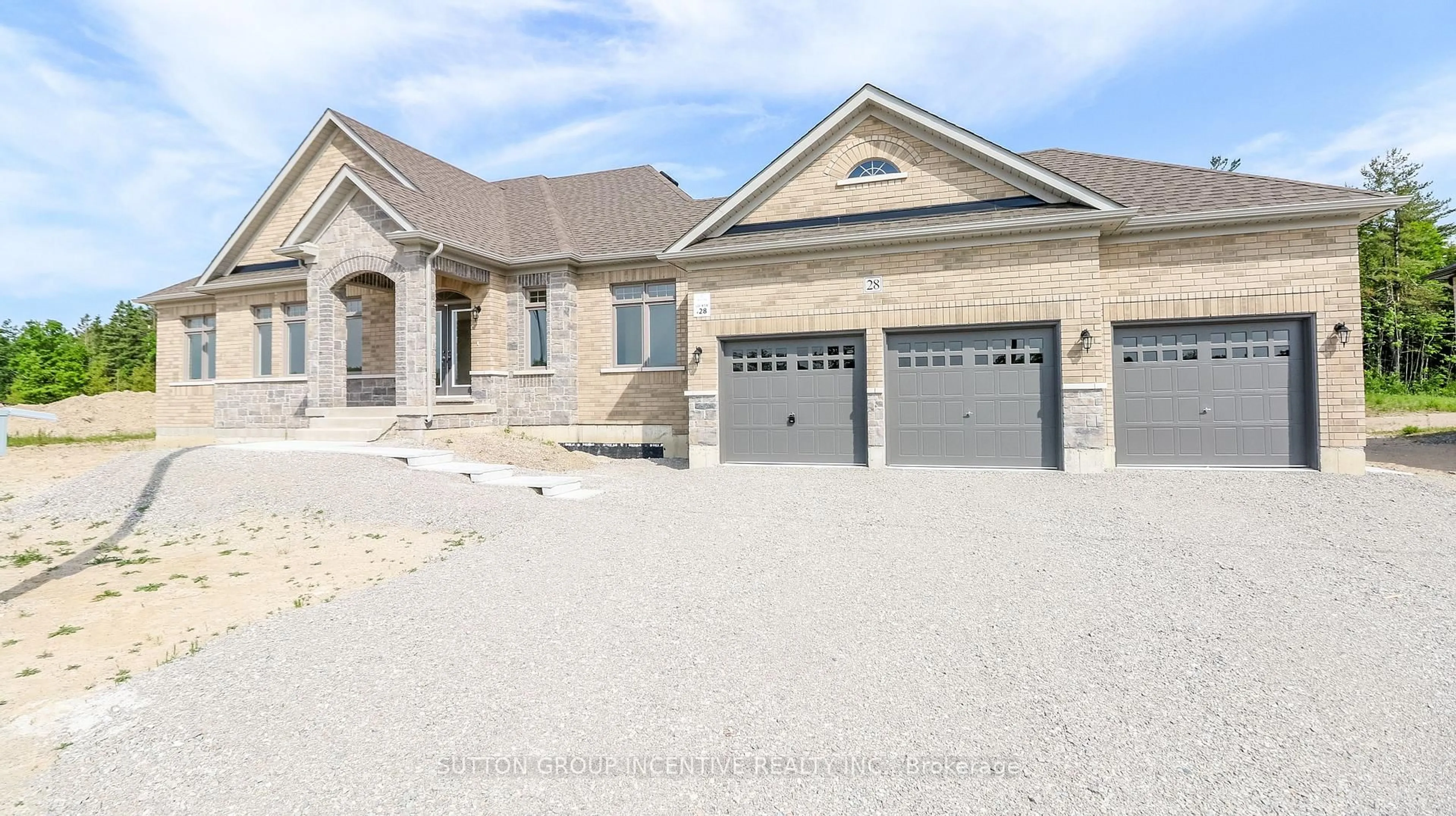 Home with brick exterior material, street for 28 Cottonwood St, Springwater Ontario L9X 2E5