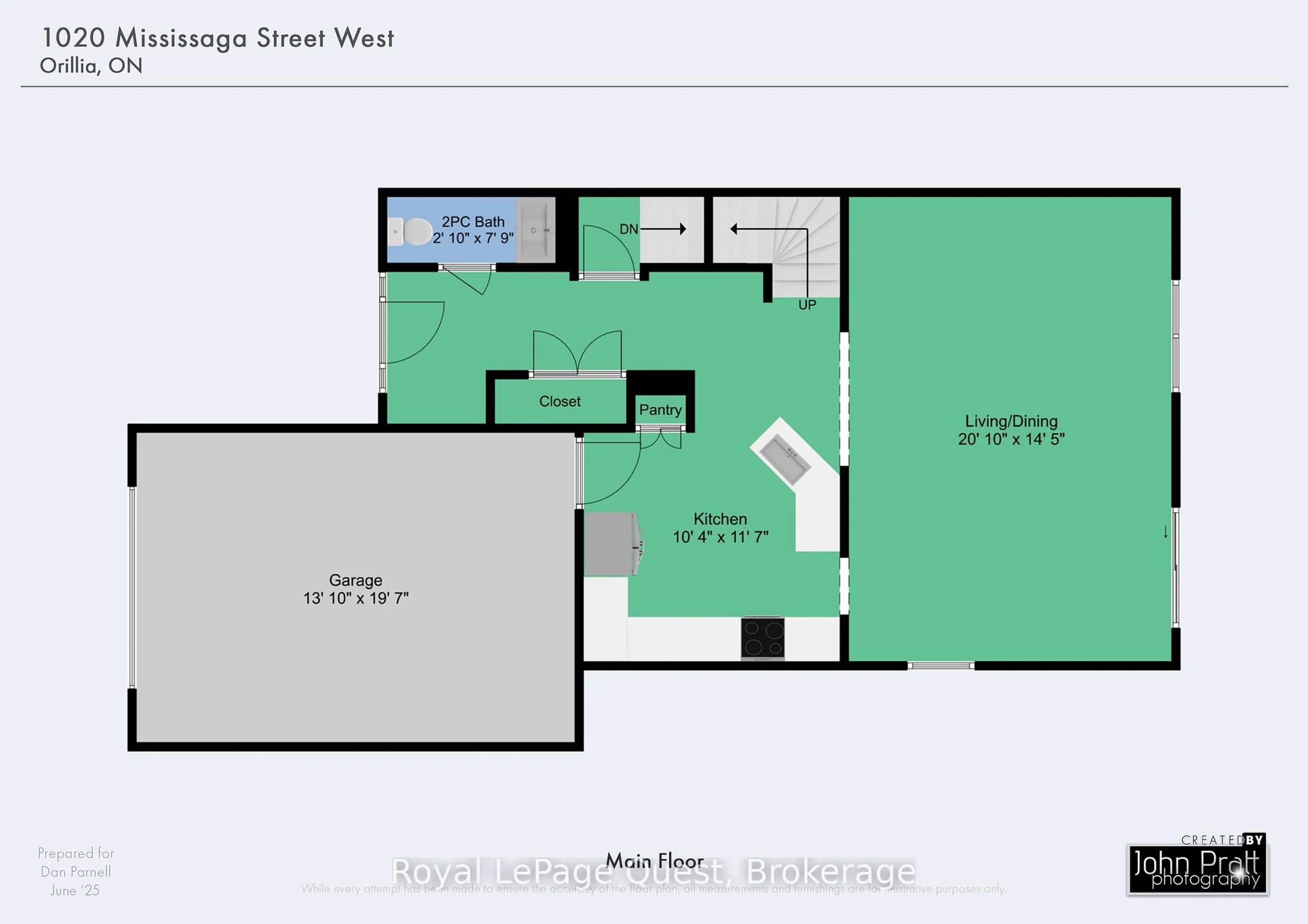Floor plan for 1020 Mississaga St, Orillia Ontario L3V 7E8