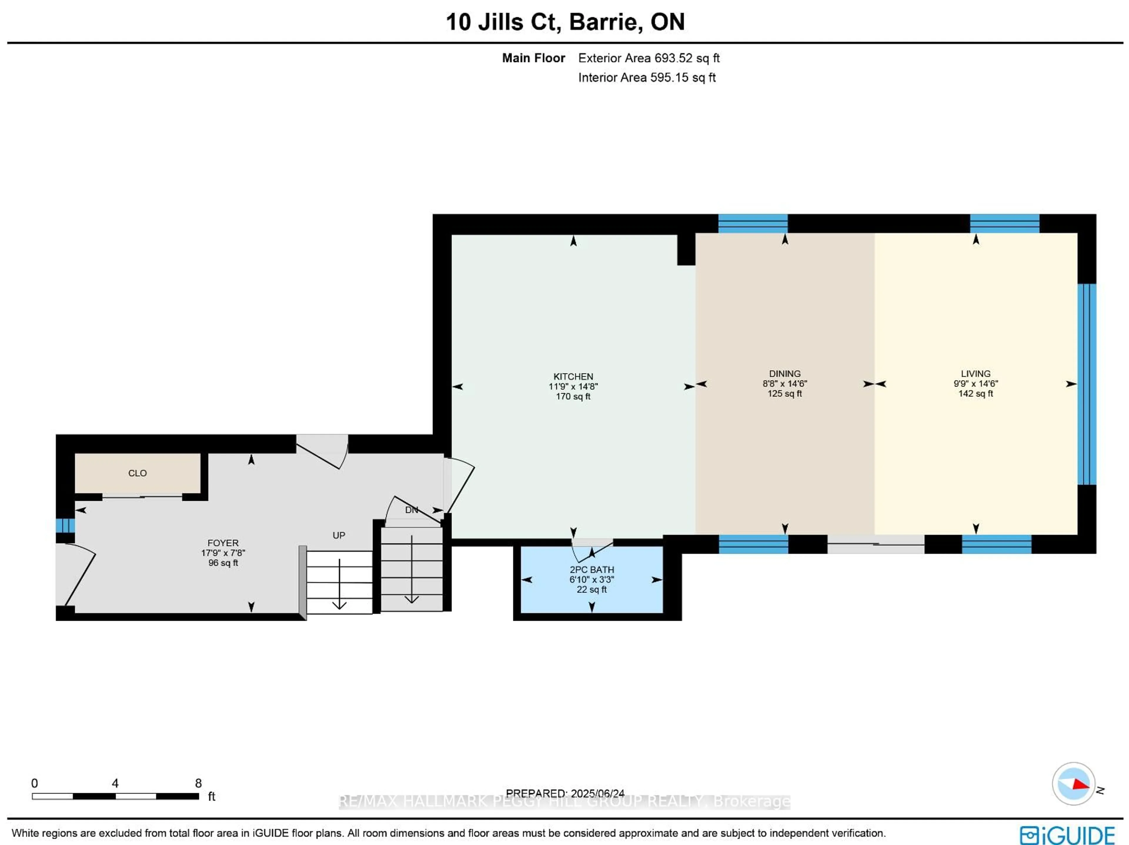 Floor plan for 10 Jill's Crt, Barrie Ontario L4M 4L7