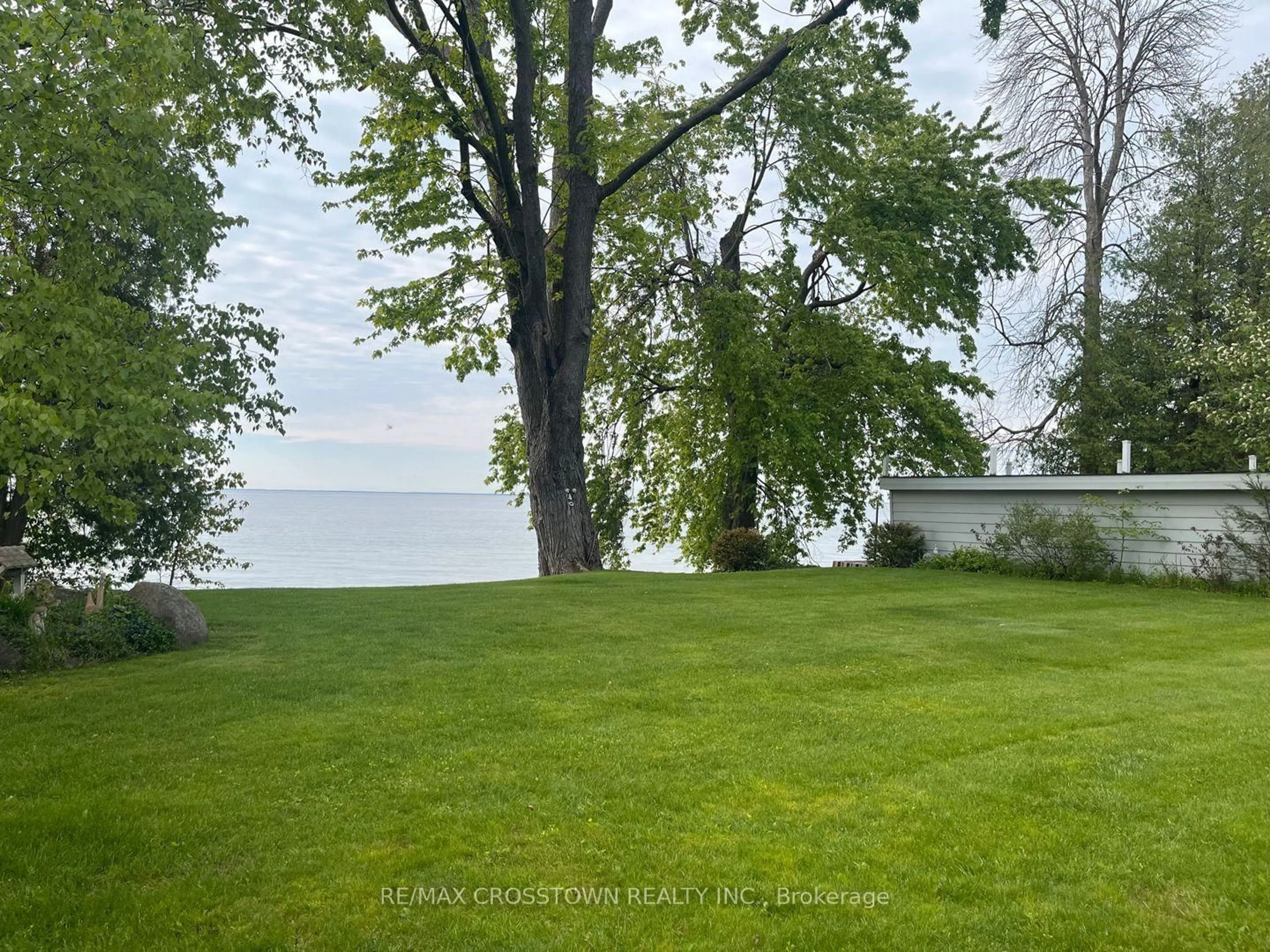 Patio, water/lake/river/ocean view for 155 Parkside Dr, Oro-Medonte Ontario L3V 0K2