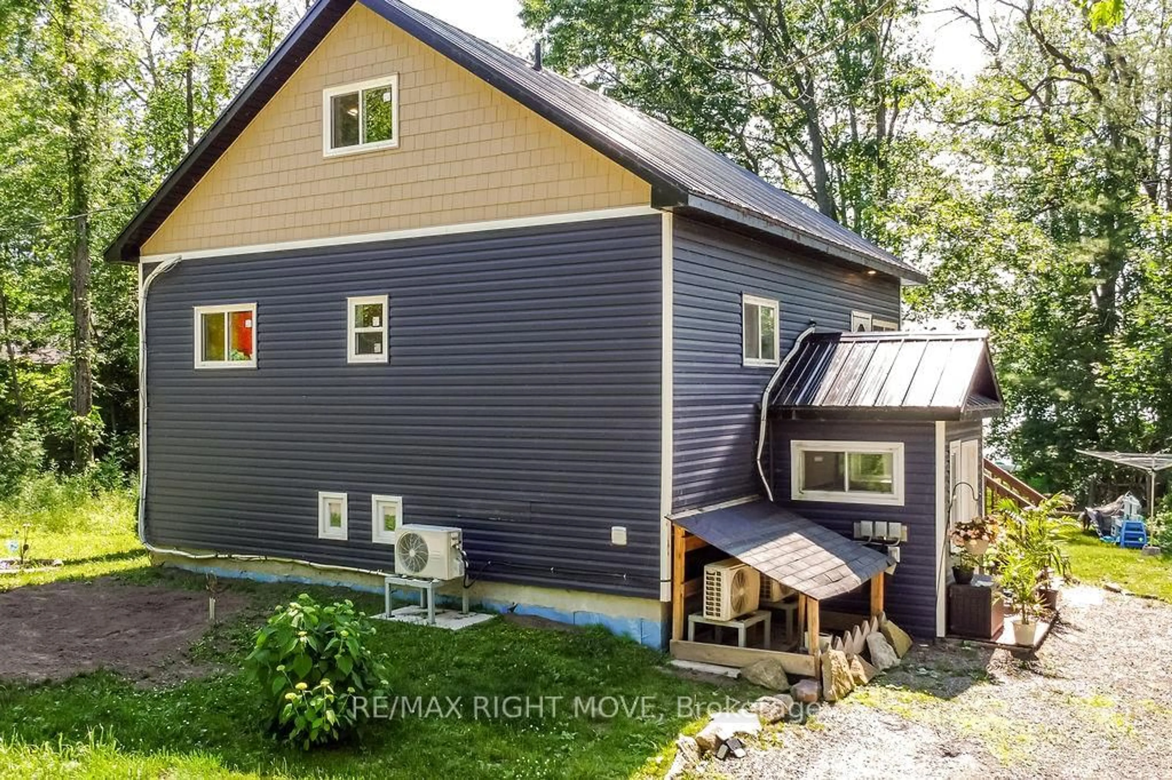 Home with vinyl exterior material, street for 6896 Pentland Lane, Ramara Ontario L0K 2B0