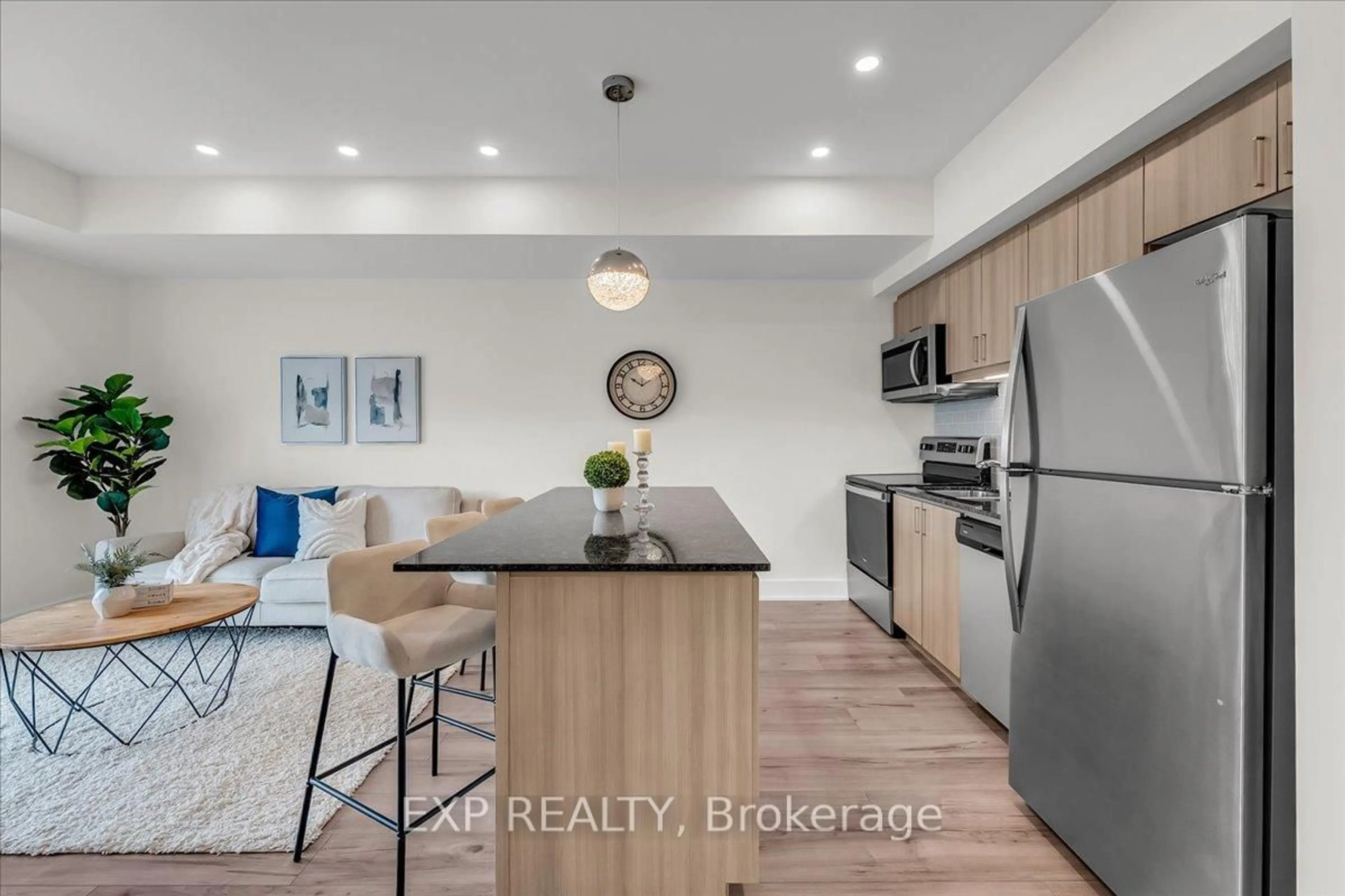 Open concept kitchen, unknown for 8 Culinary Lane #410, Barrie Ontario L9J 0T2