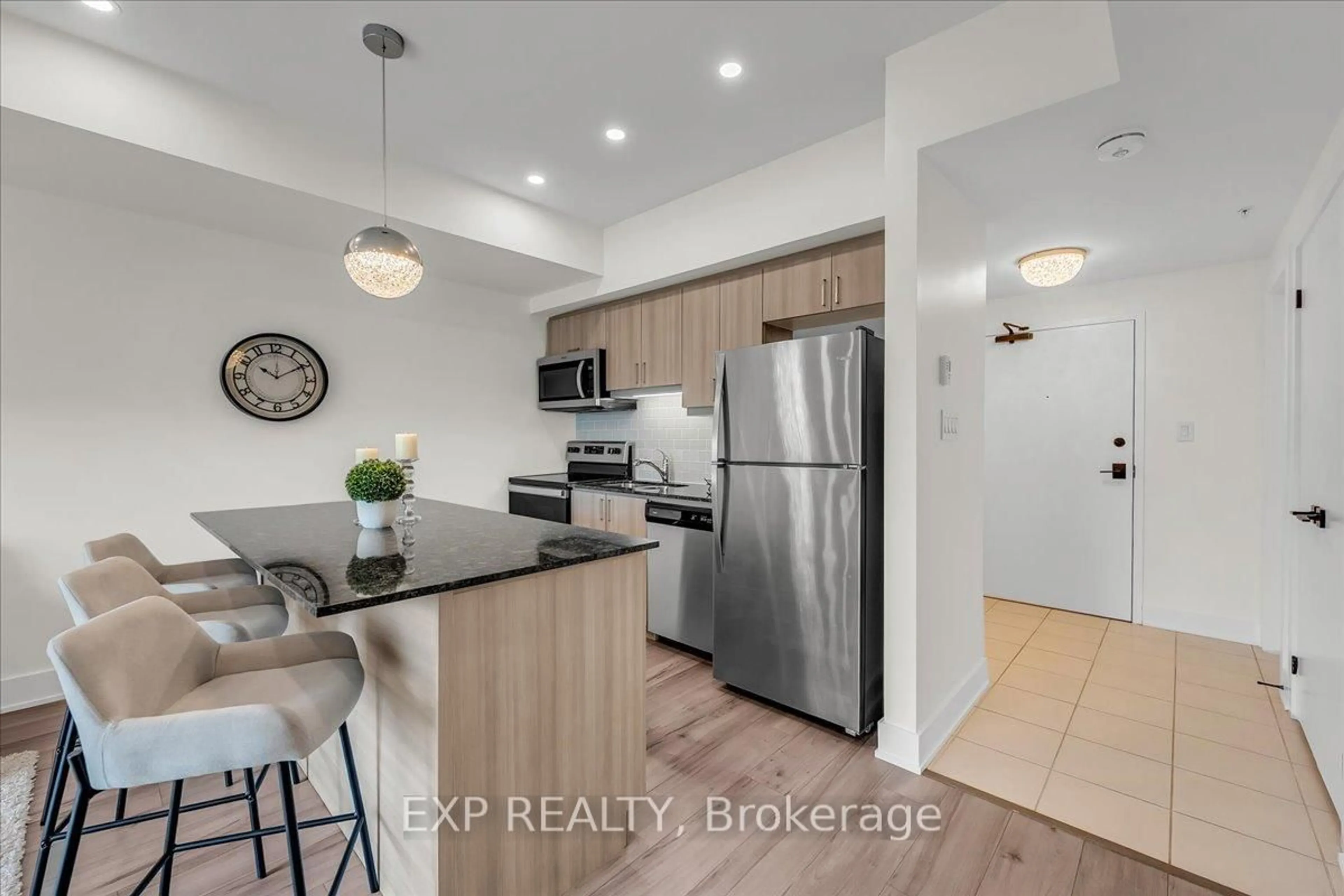 Open concept kitchen, unknown for 8 Culinary Lane #410, Barrie Ontario L9J 0T2