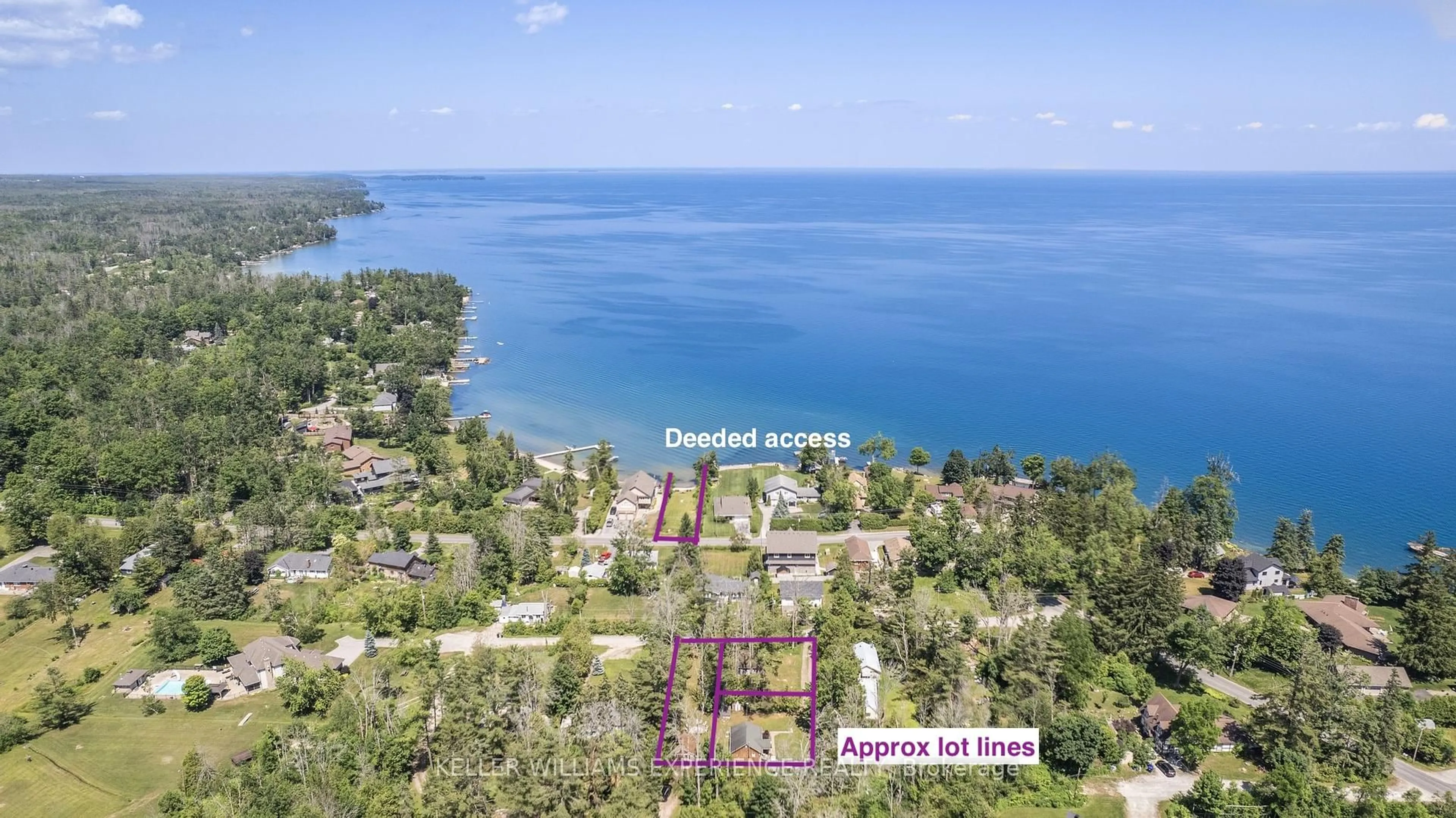 A pic from outside/outdoor area/front of a property/back of a property/a pic from drone, water/lake/river/ocean view for 10 Simcoe Rd, Oro-Medonte Ontario L0L 2E0