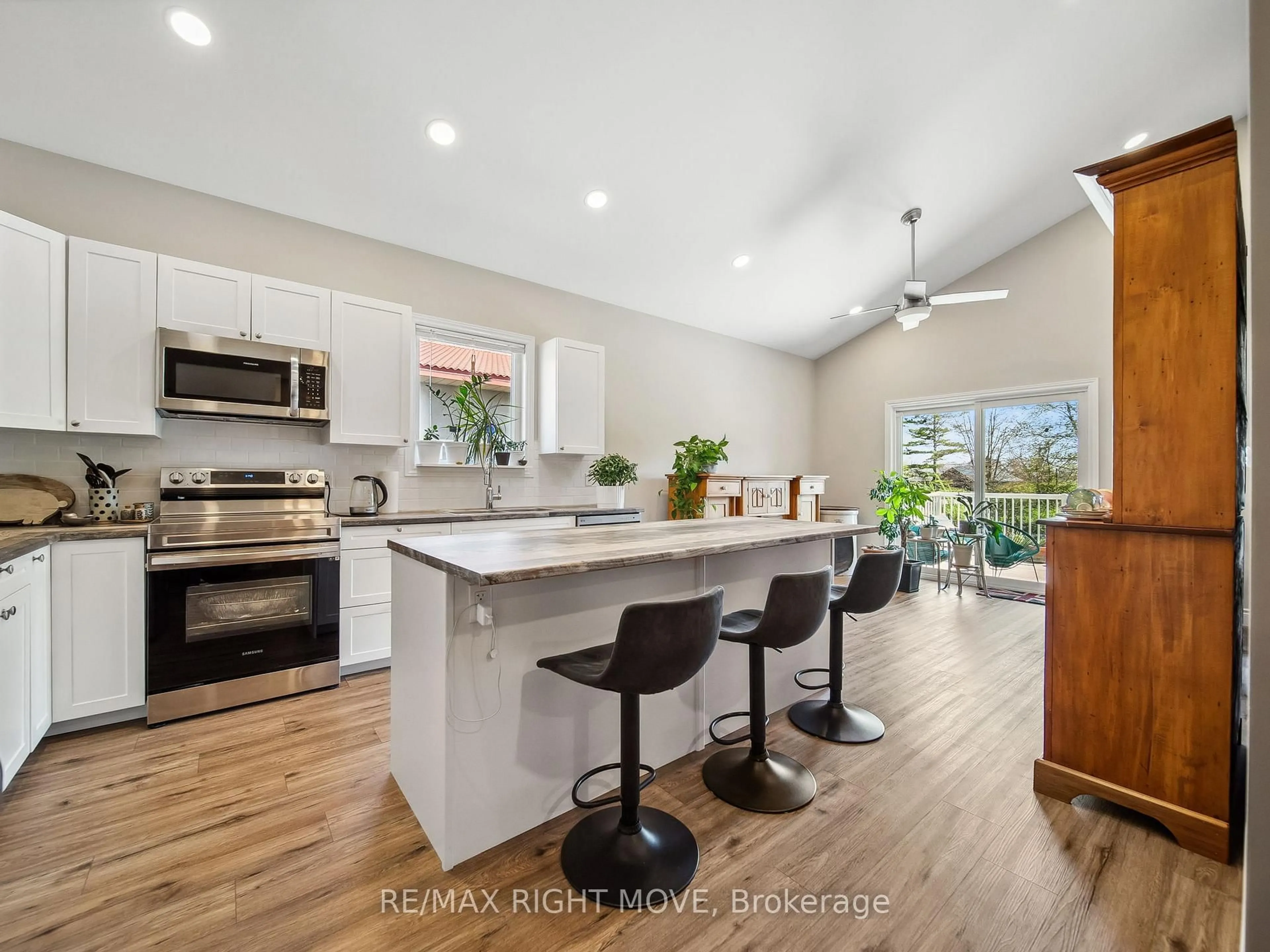 Open concept kitchen, unknown for 112b Creighton St #1 & 2, Ramara Ontario L3V 1B3