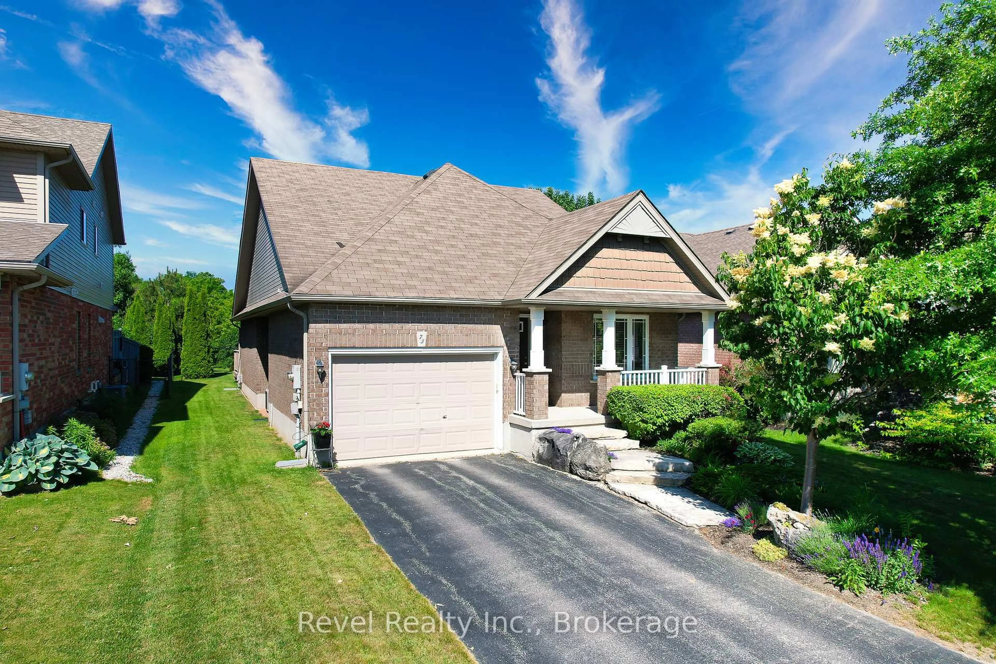 Home with brick exterior material, street for 73 Chamberlain Cres, Collingwood Ontario L9Y 0C8