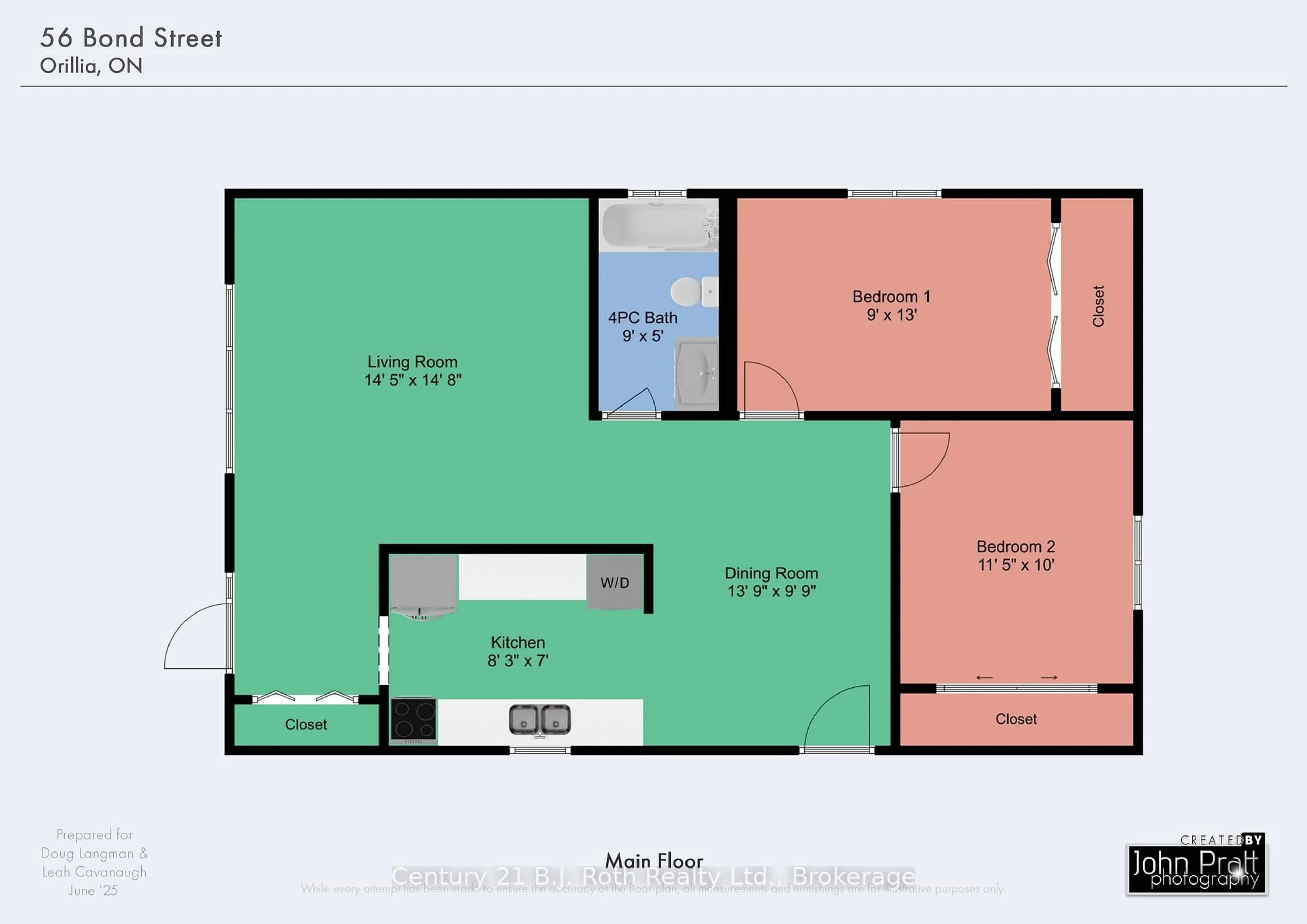 Floor plan for 56 Bond St, Orillia Ontario L3V 1J5