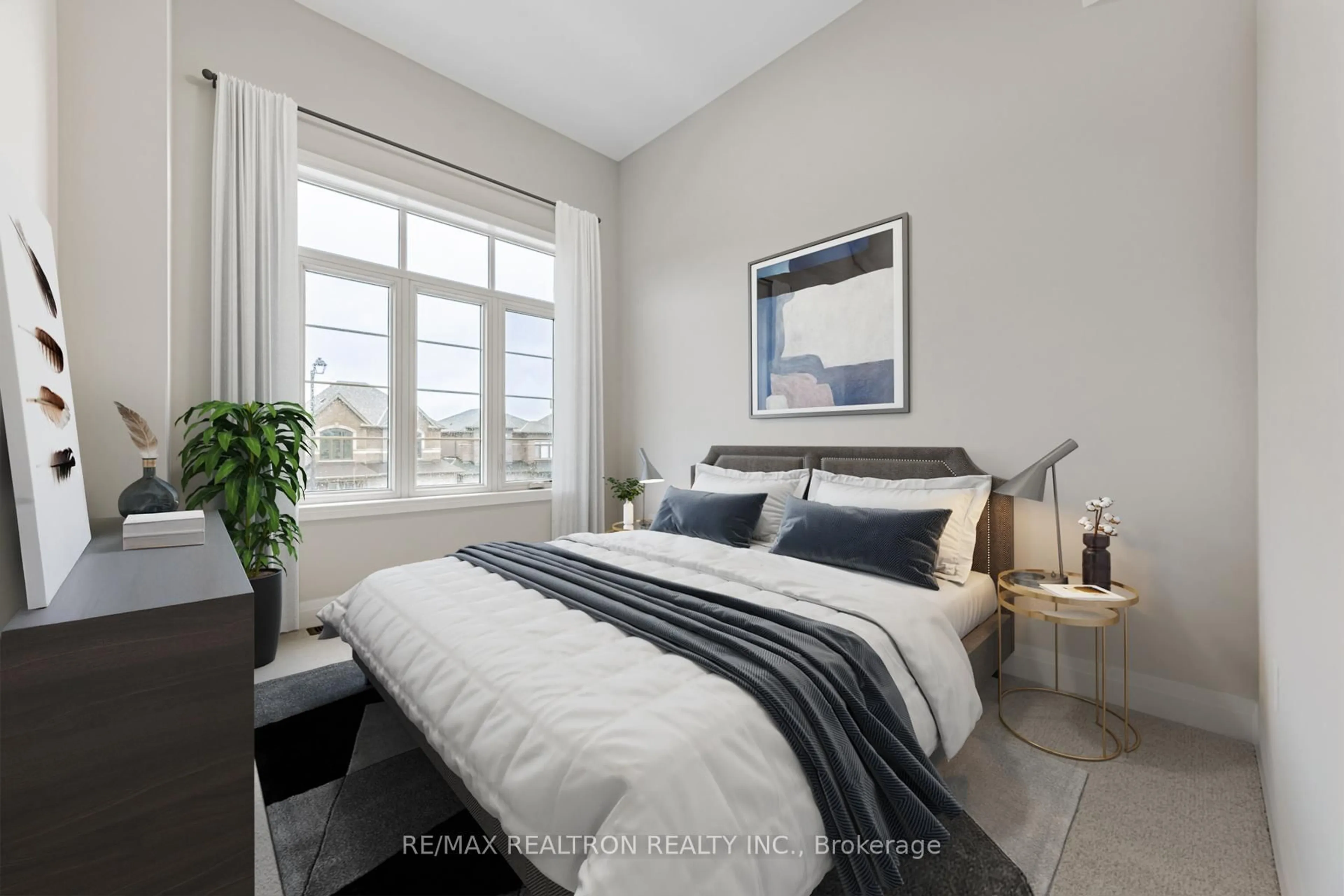 Bedroom with bed, unknown for 33 Sweet Cicely, Springwater Ontario L9X 2C7