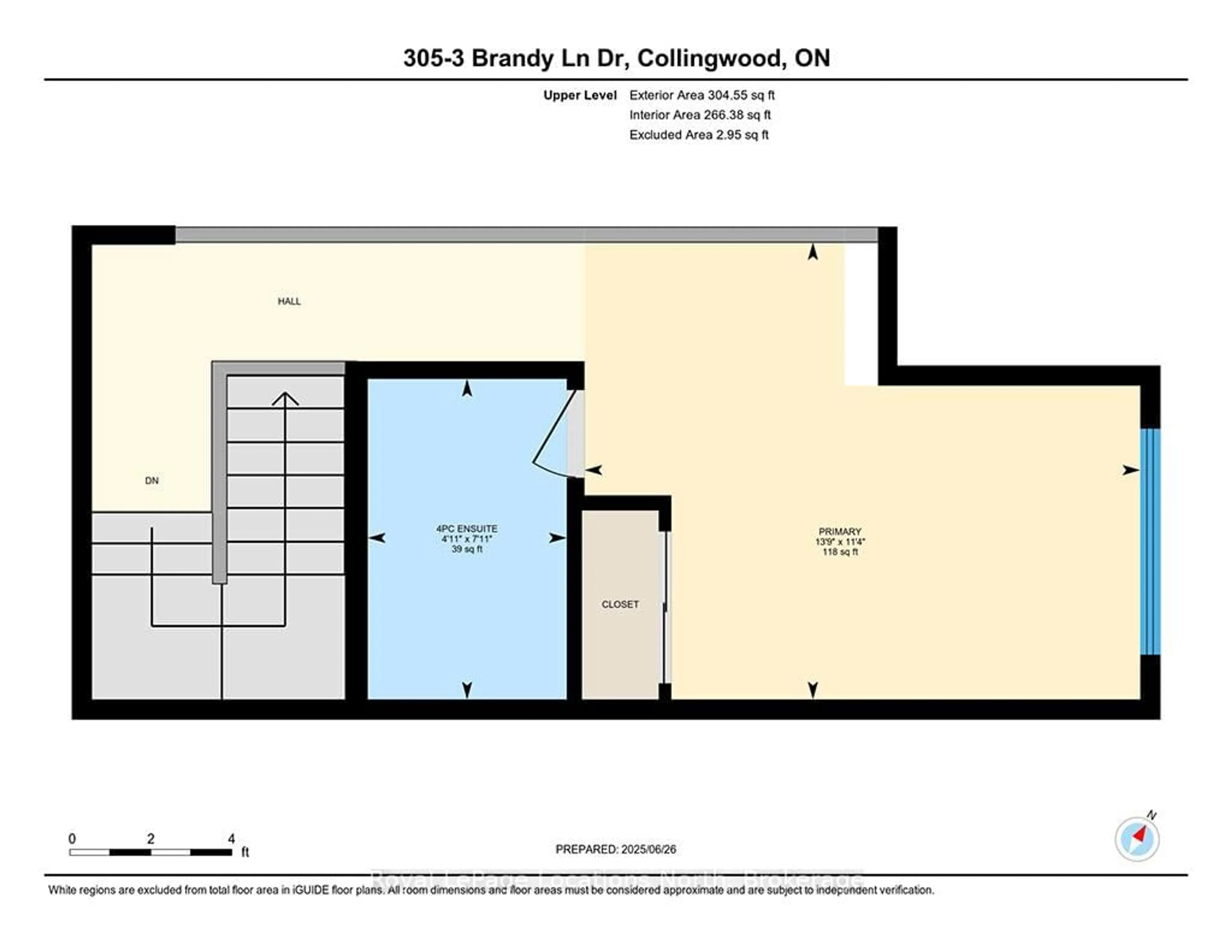 Floor plan for 3 Brandy Lane Dr #305, Collingwood Ontario L9Y 0X4