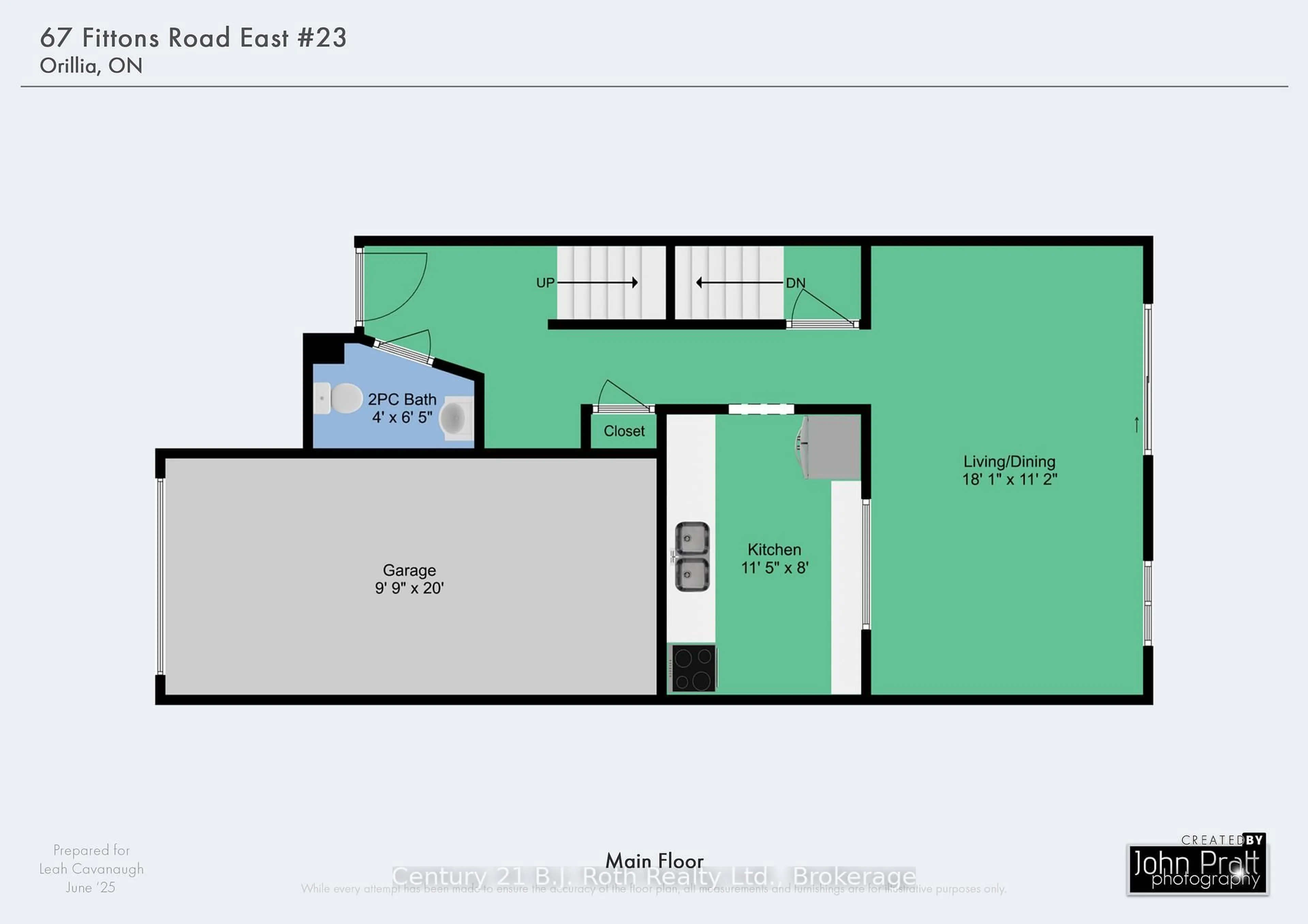 Floor plan for 67 Fittons Rd #23, Orillia Ontario L3V 2J2