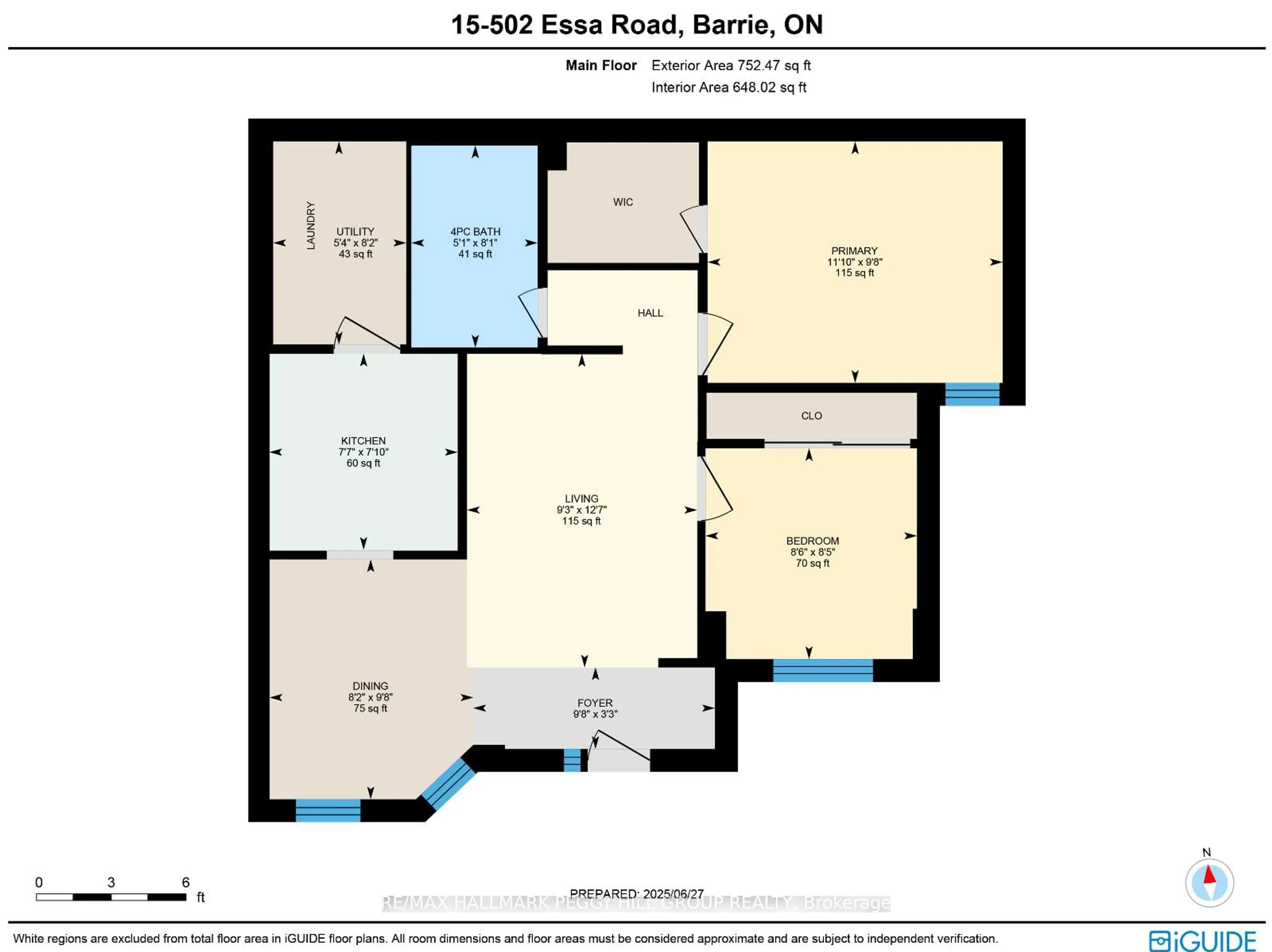 Floor plan for 502 Essa Rd #15, Barrie Ontario L4N 7L4