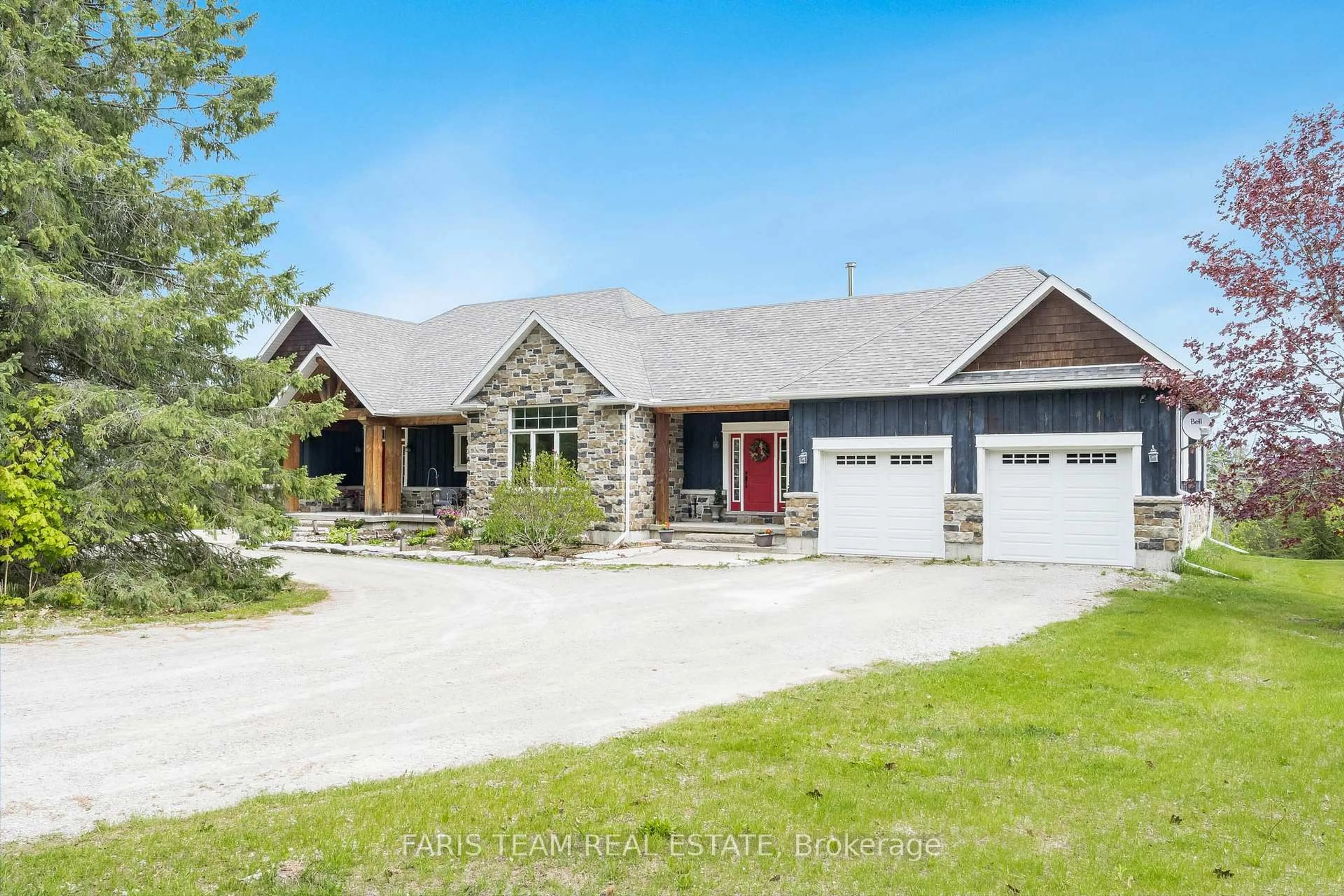 Home with brick exterior material, street for 1933 Vespra Valley Rd, Springwater Ontario L0L 1Y2