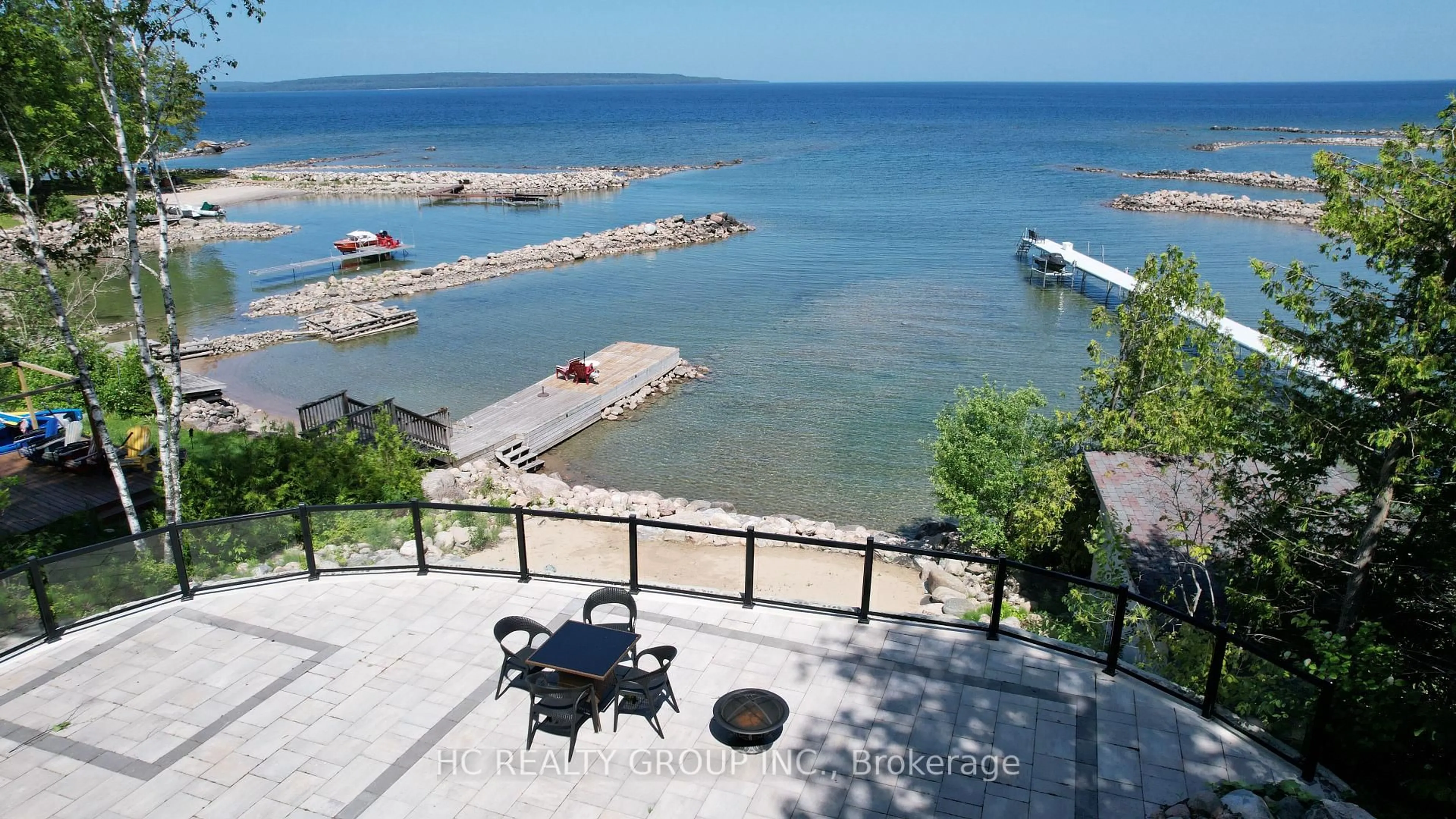 Patio, water/lake/river/ocean view for 456 Silver Birch Dr, Tiny Ontario L9M 0M5
