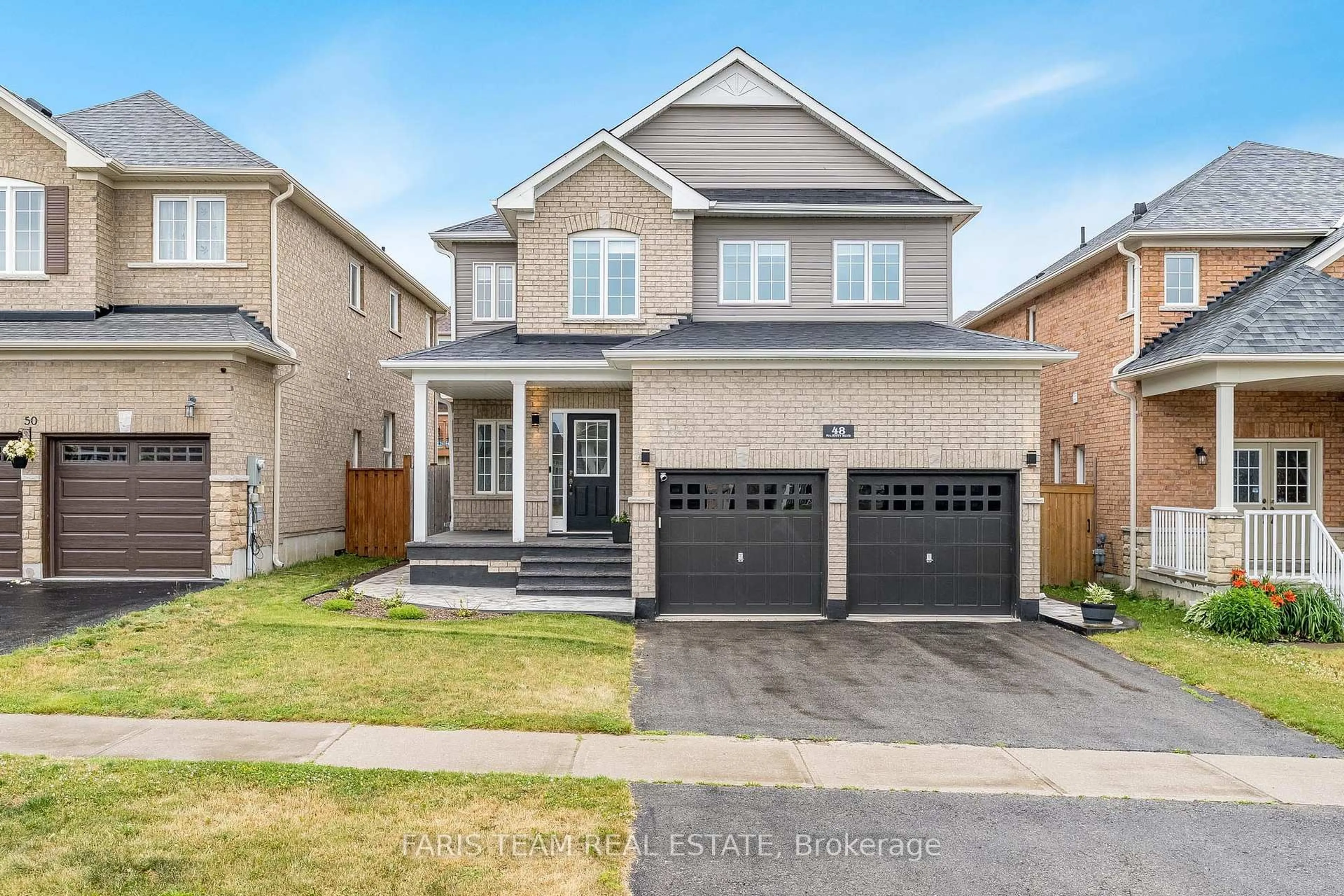 Home with brick exterior material, street for 48 Majesty Blvd, Barrie Ontario L4M 0E4