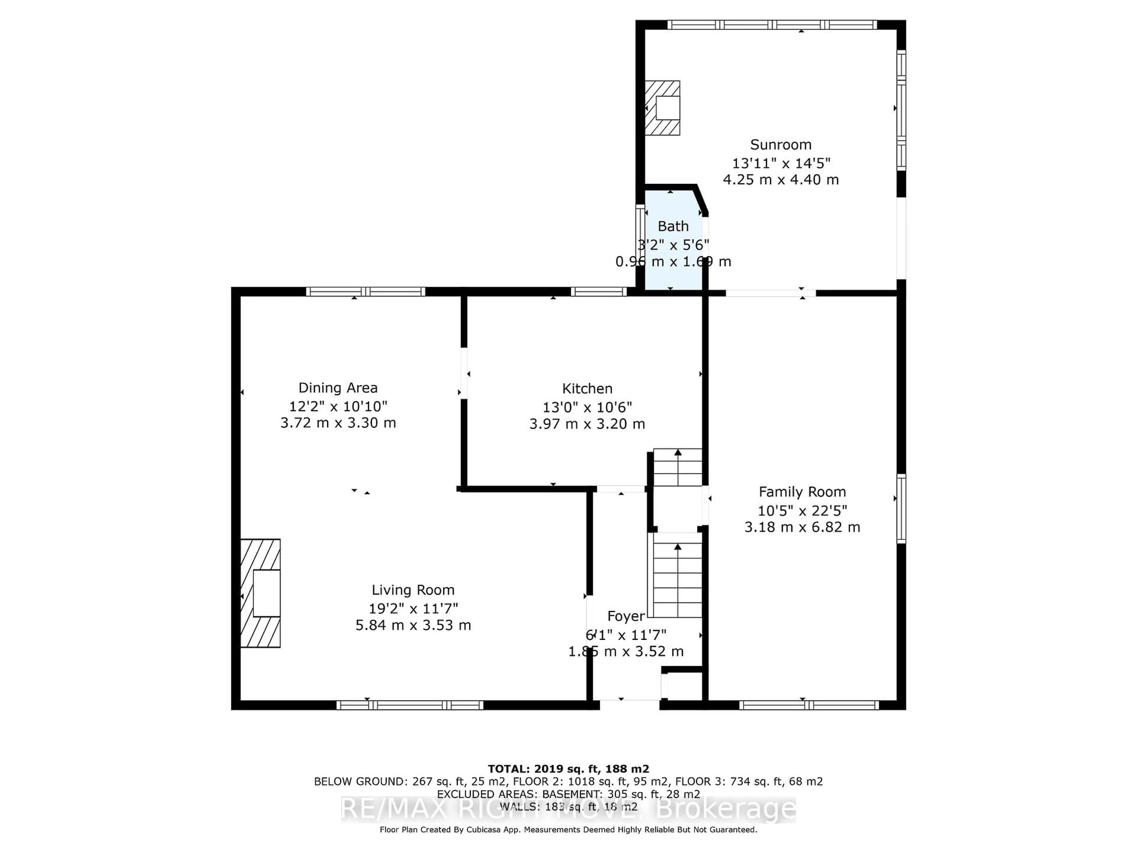 Floor plan for 374 Peter St, Orillia Ontario L3V 5A6