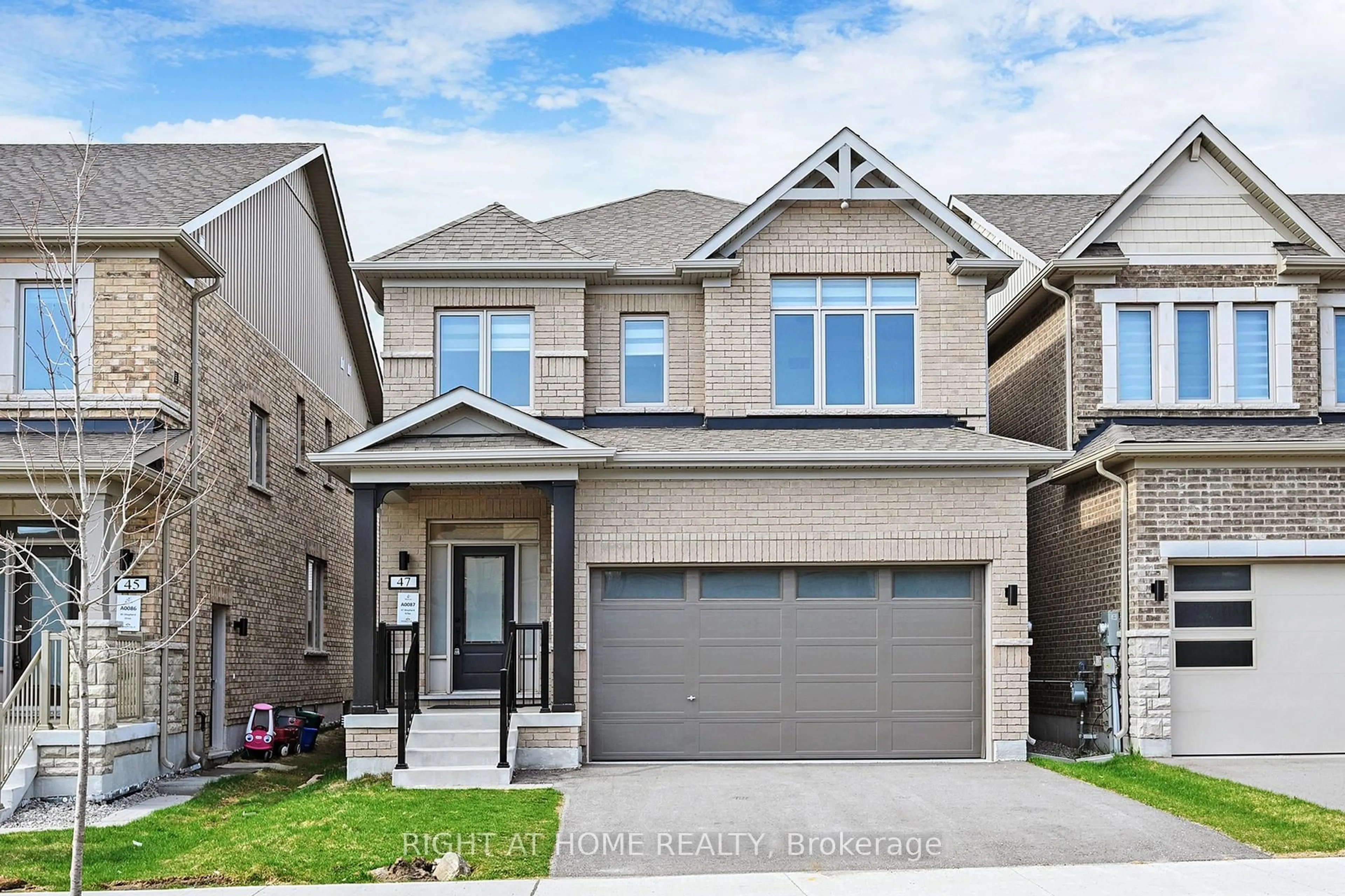 Home with brick exterior material, street for 47 Shepherd Dr, Barrie Ontario L9J 0K4