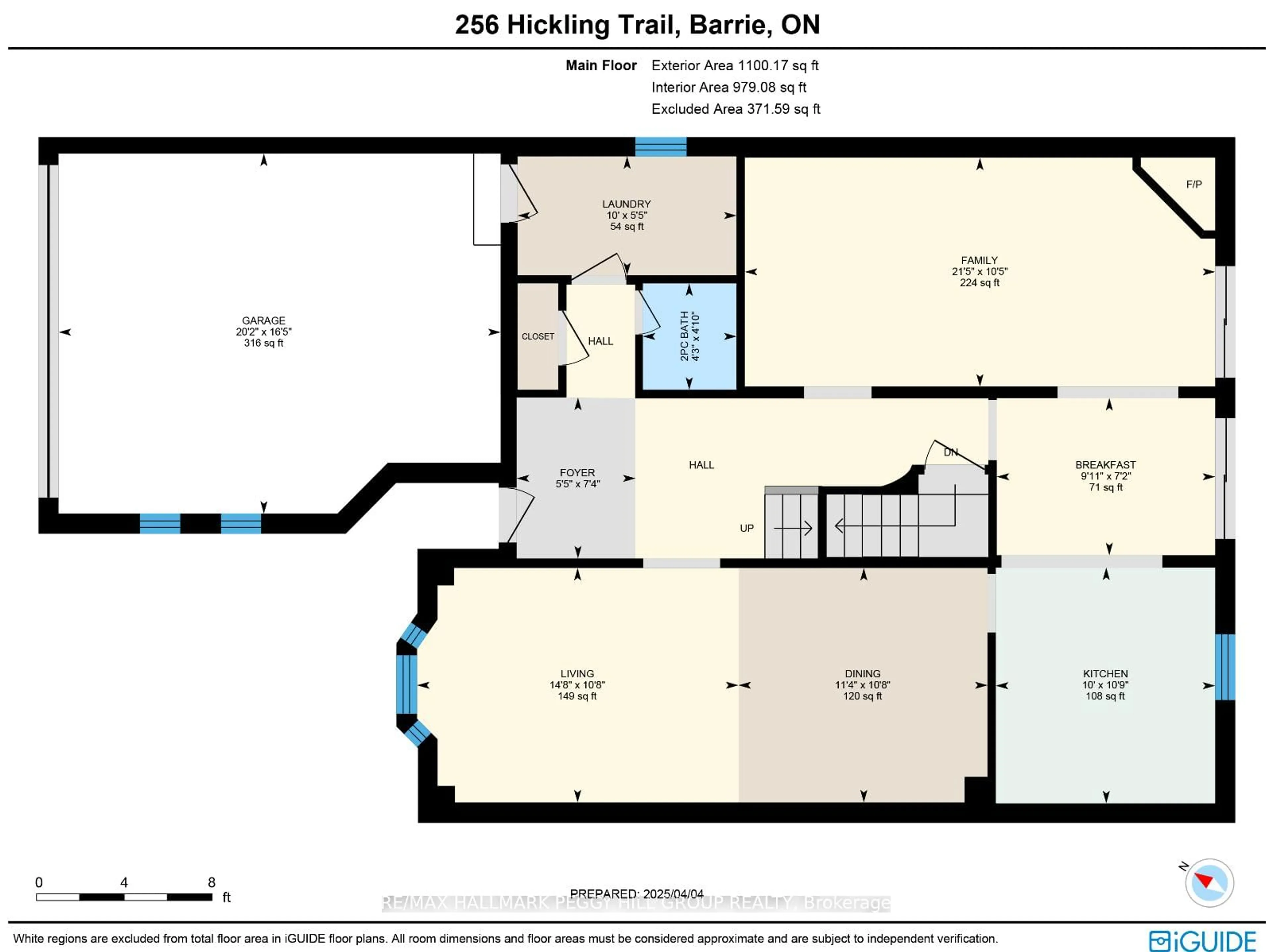 Floor plan for 256 Hickling Tr, Barrie Ontario L4M 5W7