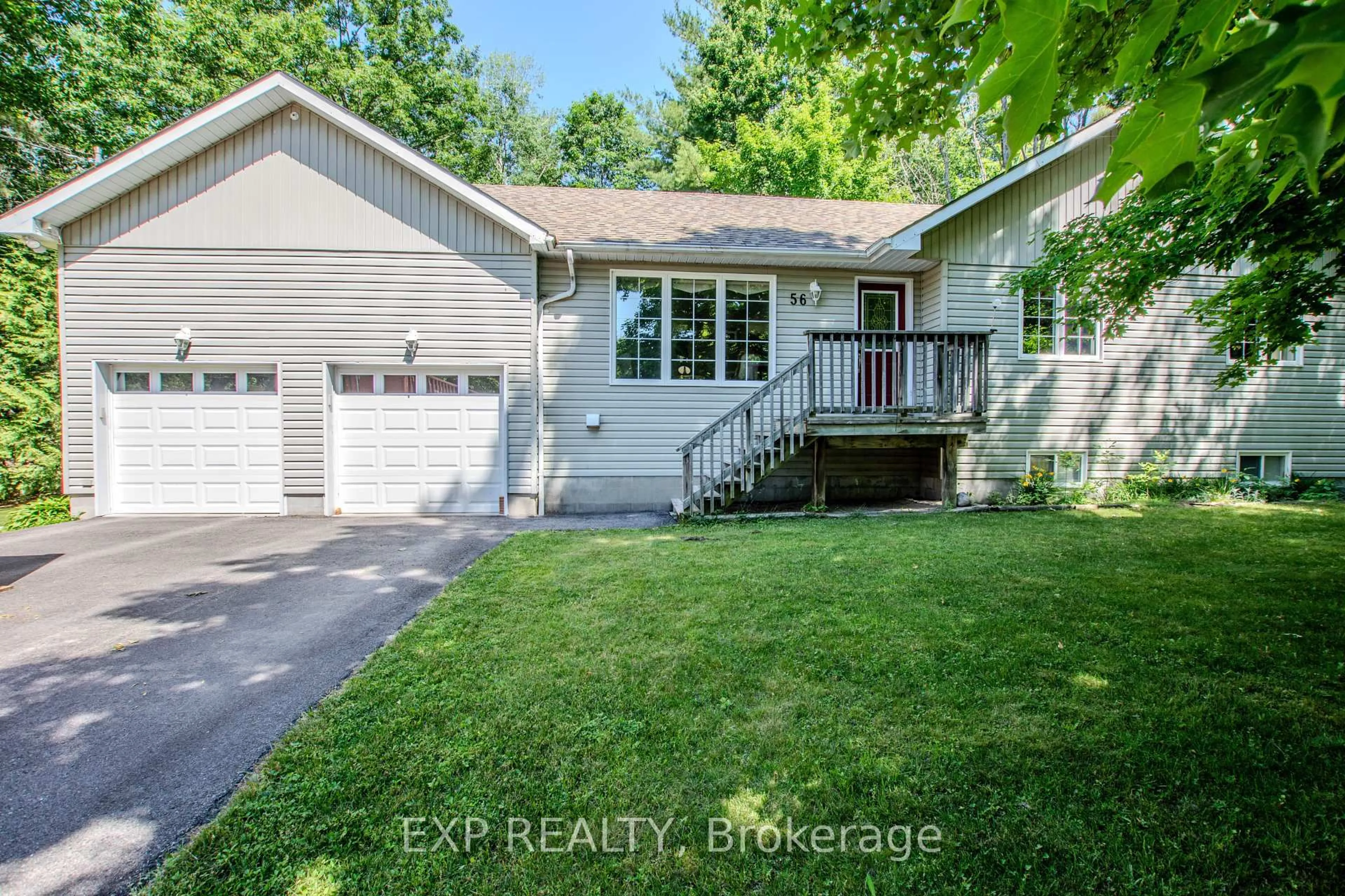 Home with vinyl exterior material, street for 56 Becketts Side Rd, Tay Ontario L0K 2C0