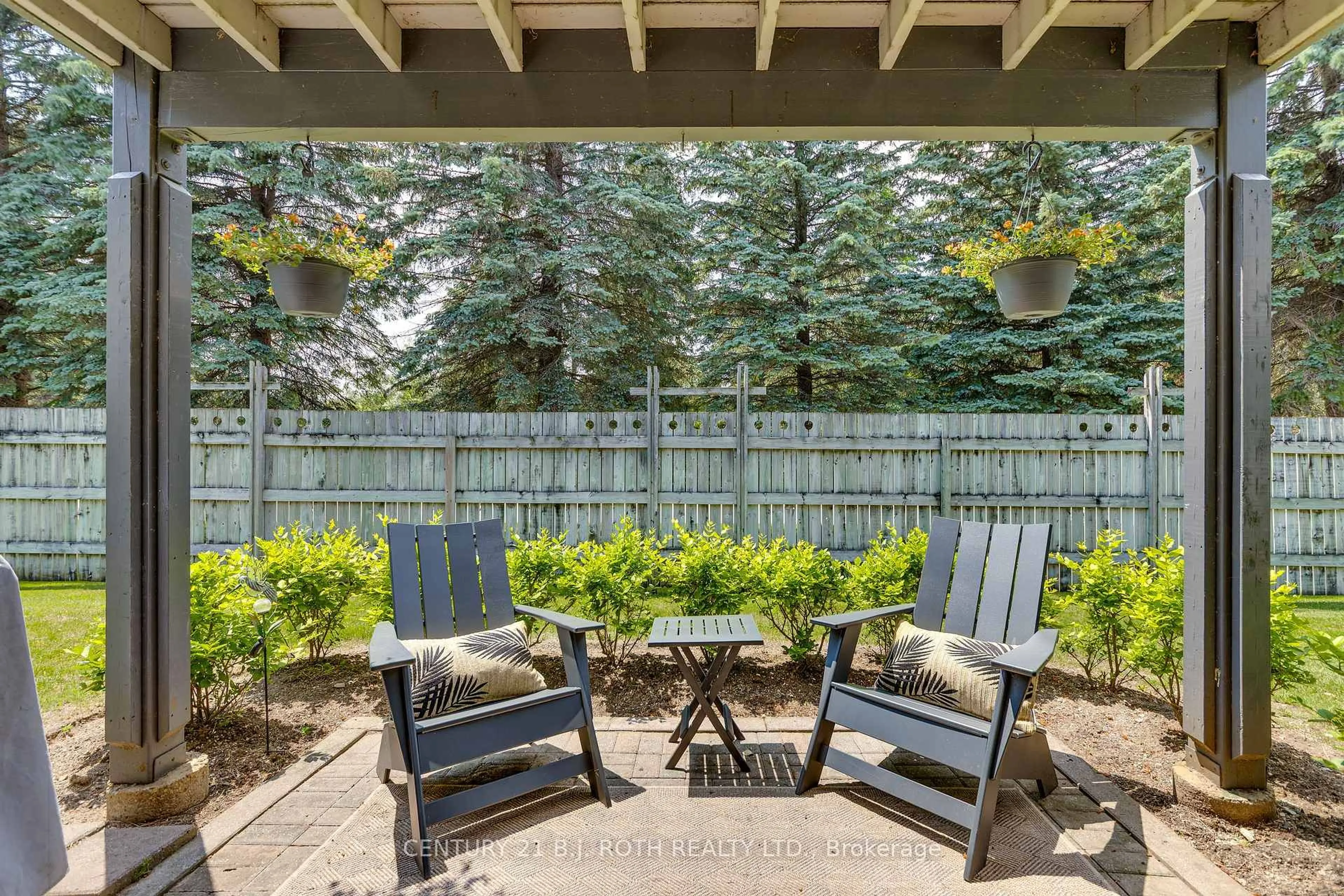 Patio, forest/trees view for 288 Mariners Way, Collingwood Ontario L9Y 5C7