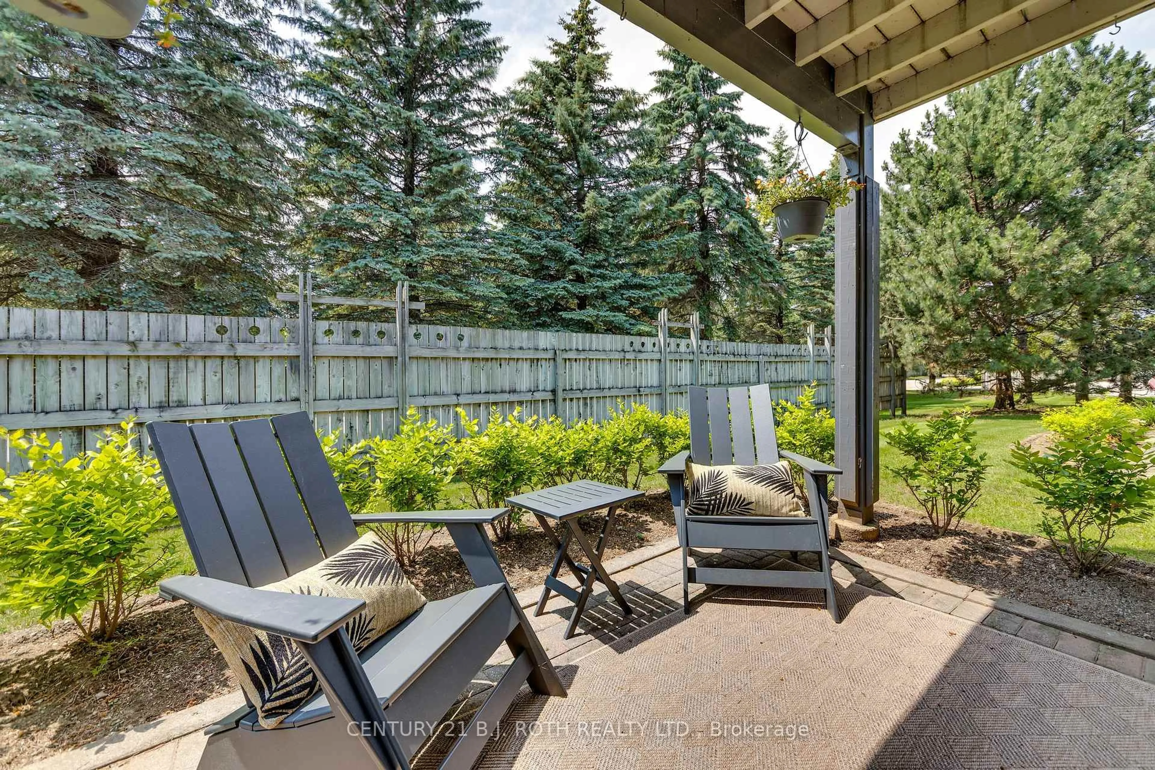 Patio, forest/trees view for 288 Mariners Way, Collingwood Ontario L9Y 5C7