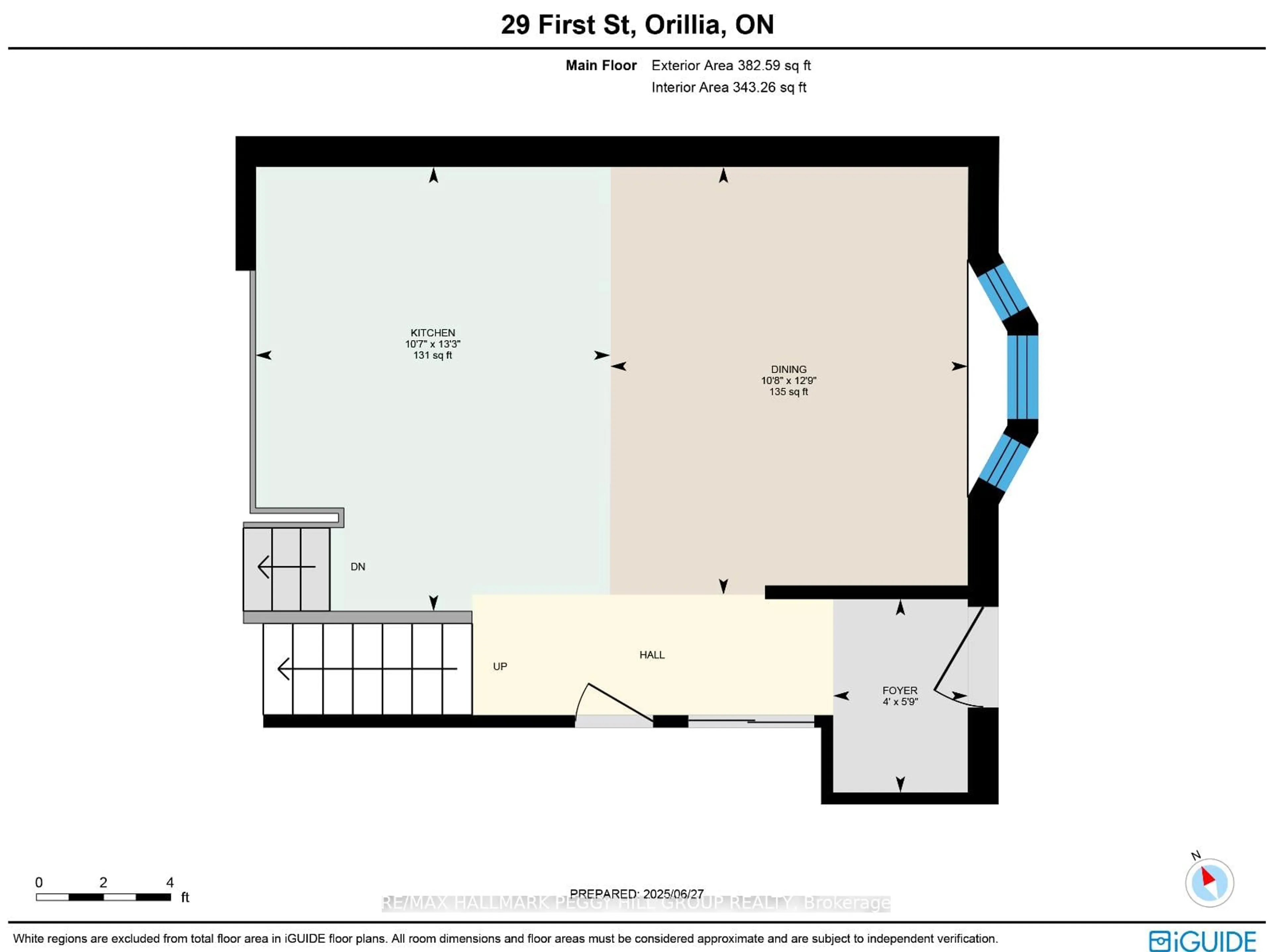 Floor plan for 29 First St, Orillia Ontario L3V 4A8