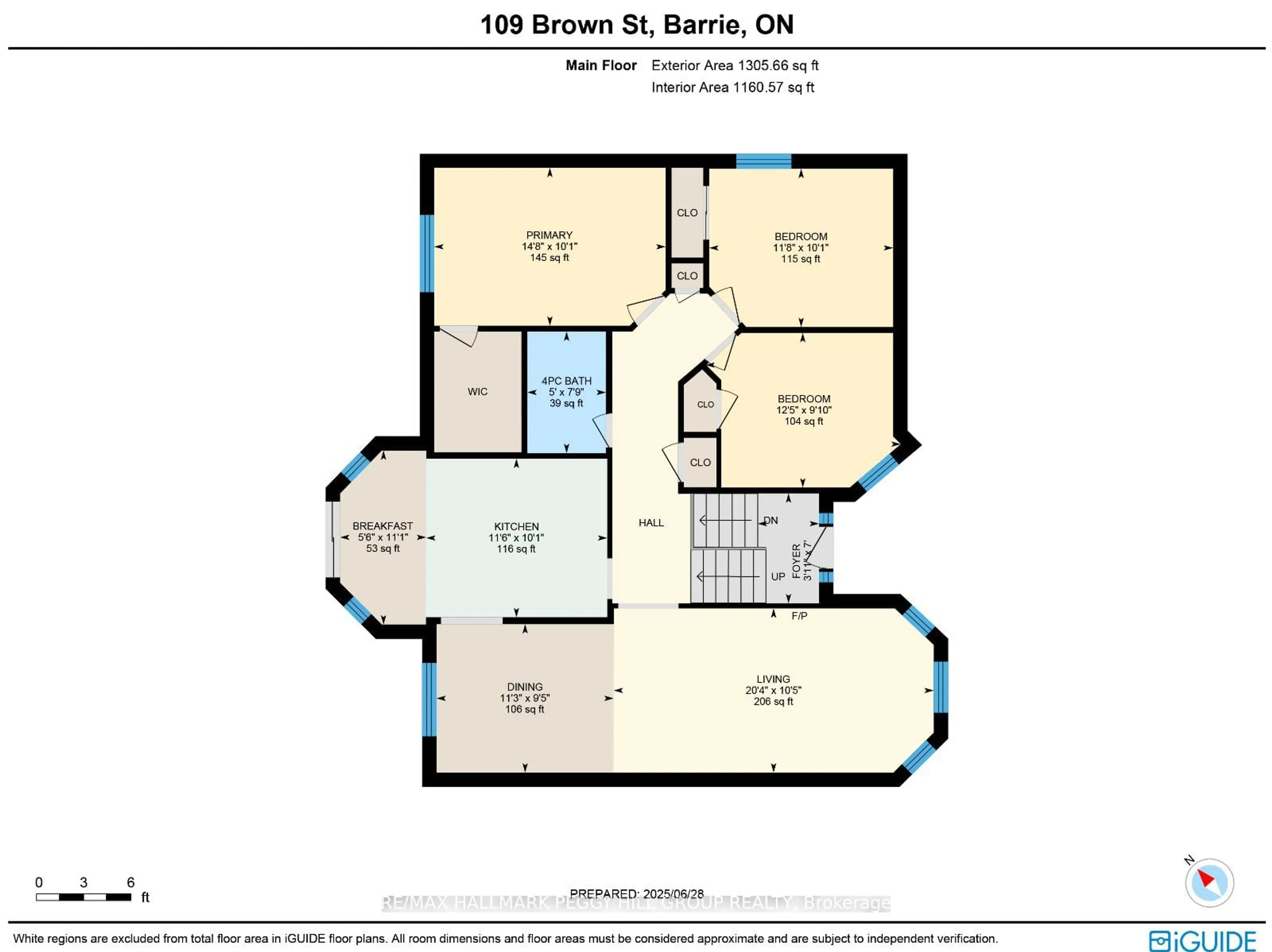 Floor plan for 109 Brown St, Barrie Ontario L4N 7V6