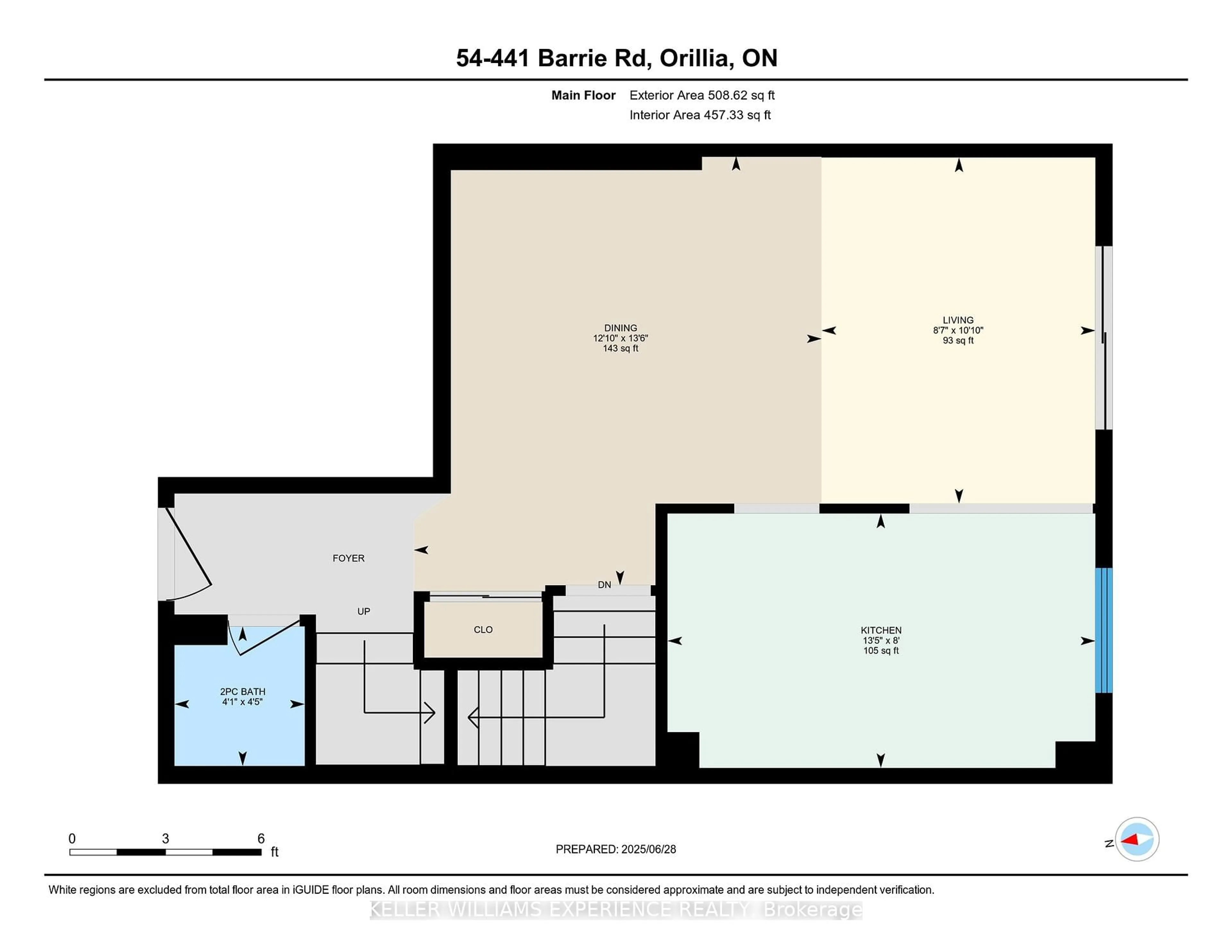 Floor plan for 441 Barrie Rd #54, Orillia Ontario L3V 6T9