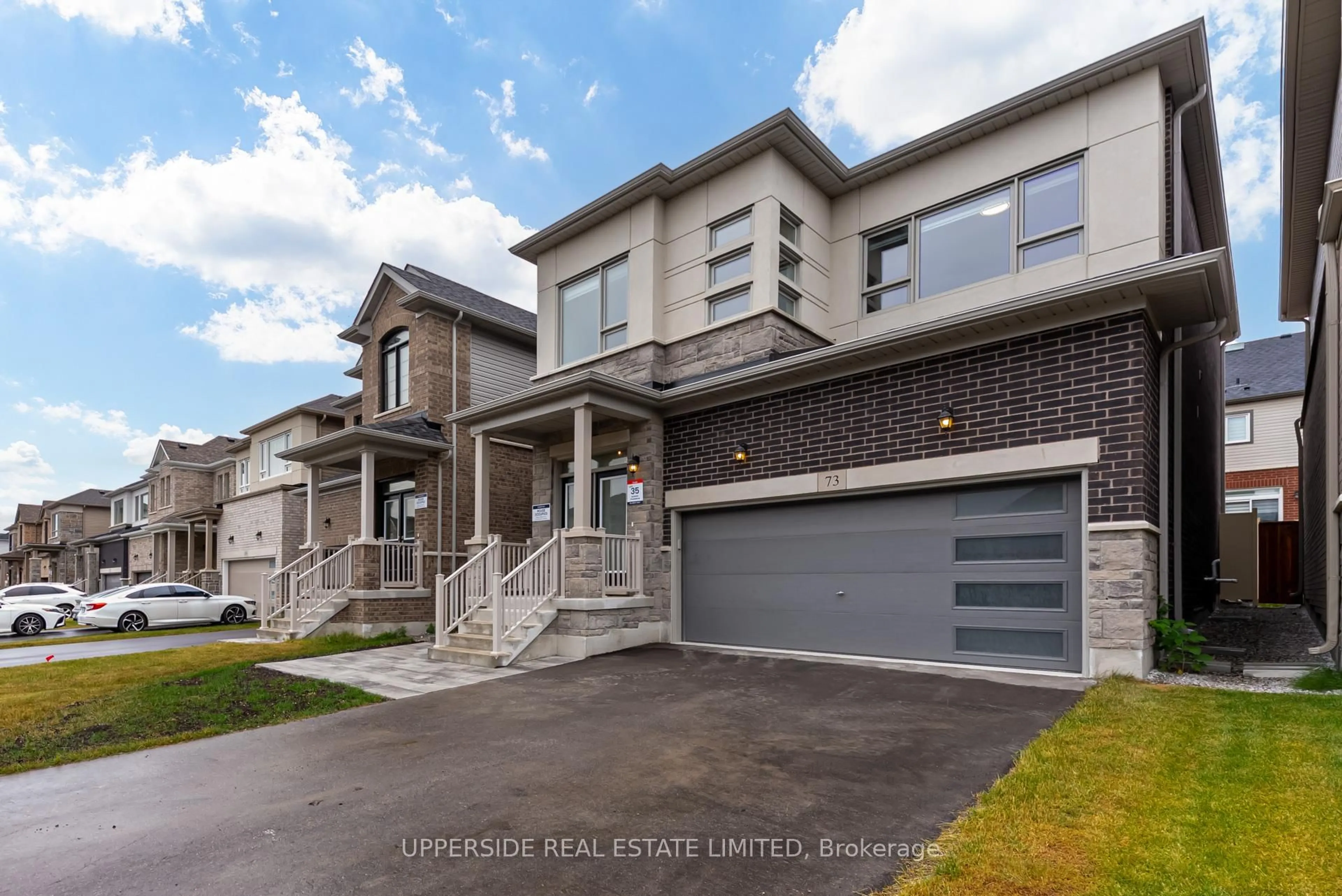 Home with brick exterior material, street for 73 Gemini Dr, Barrie Ontario L9J 0P8