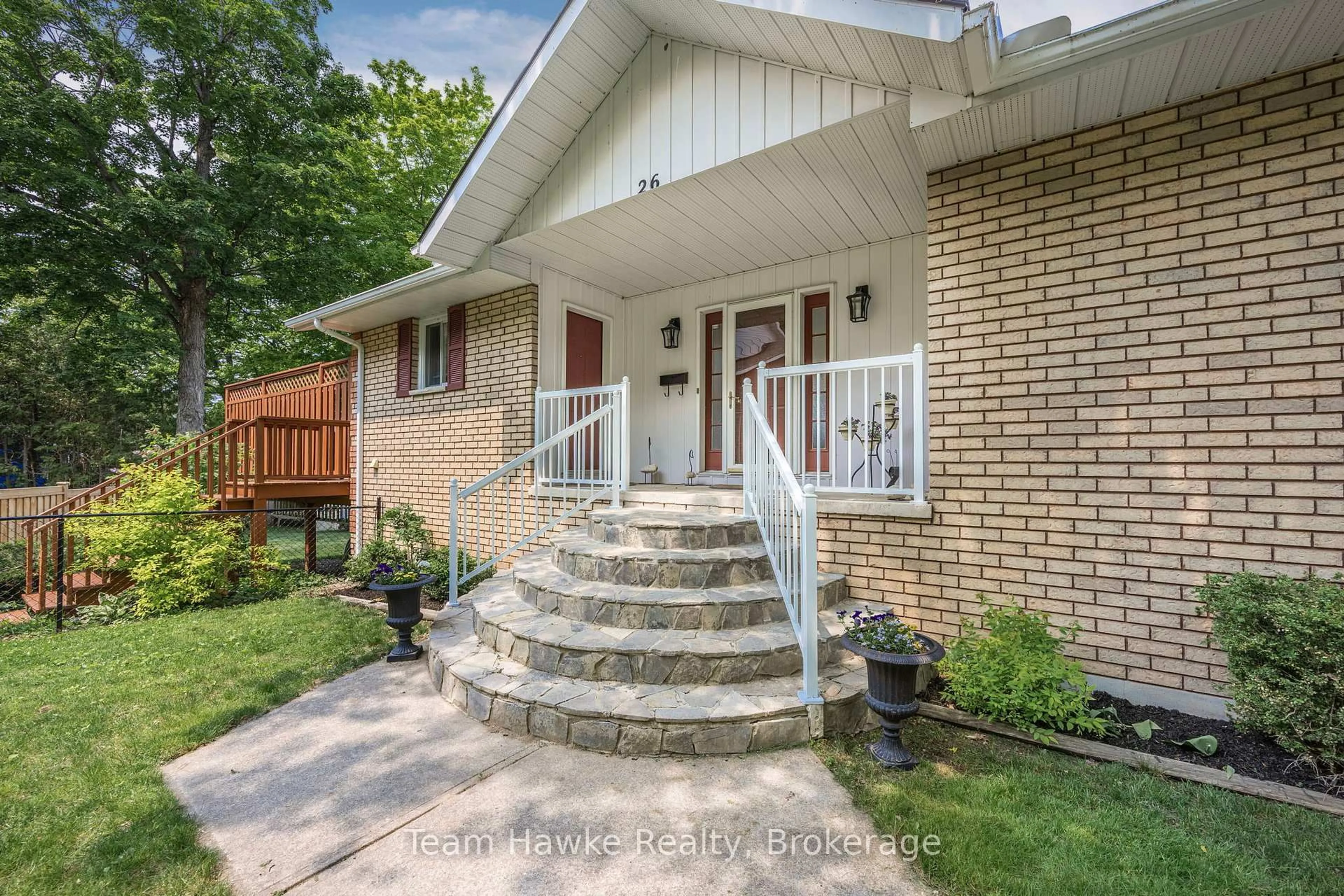 Home with brick exterior material, street for 26 Jury Dr, Penetanguishene Ontario L9M 1G1