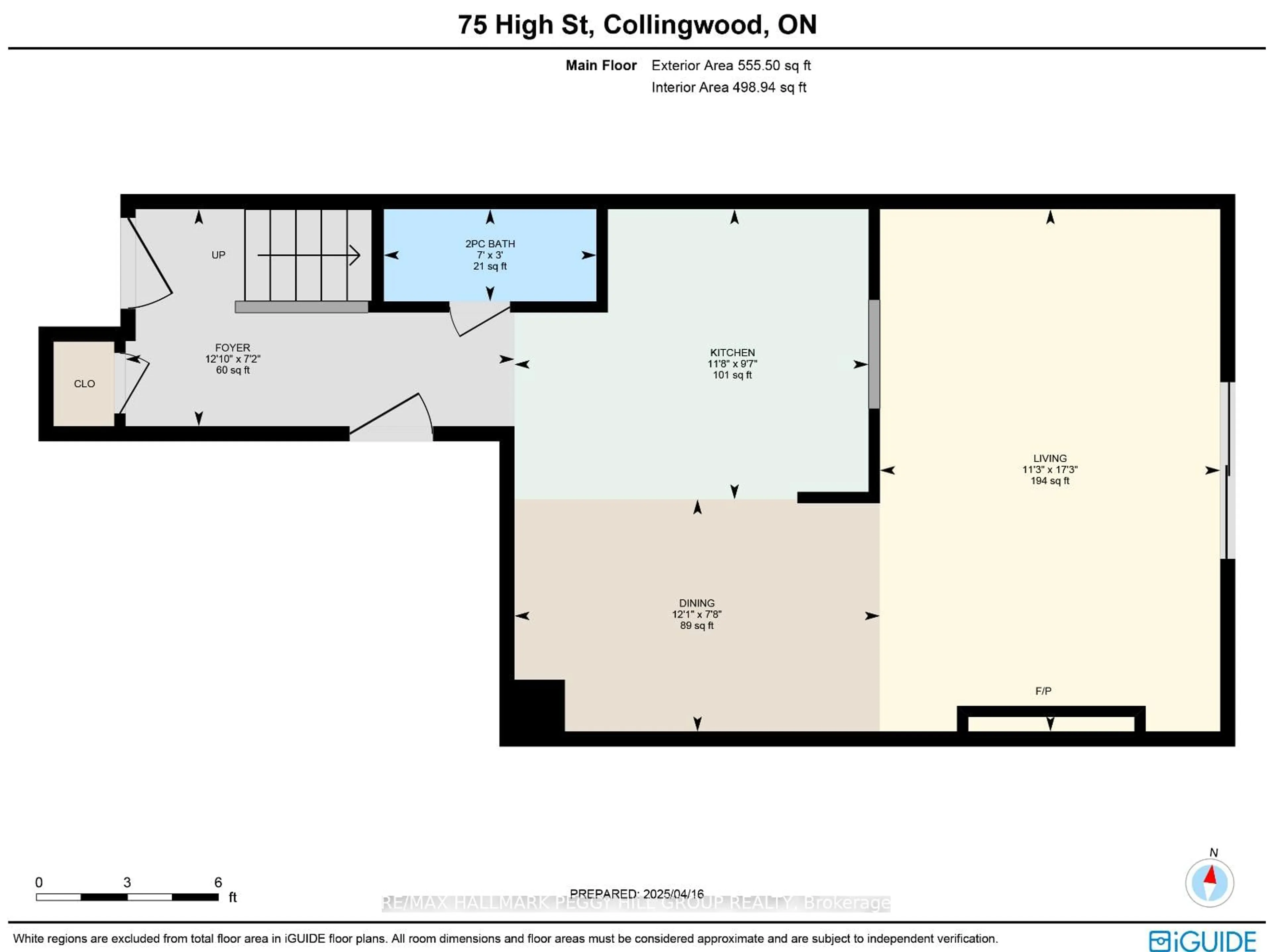 Floor plan for 75 High St, Collingwood Ontario L9Y 4V4