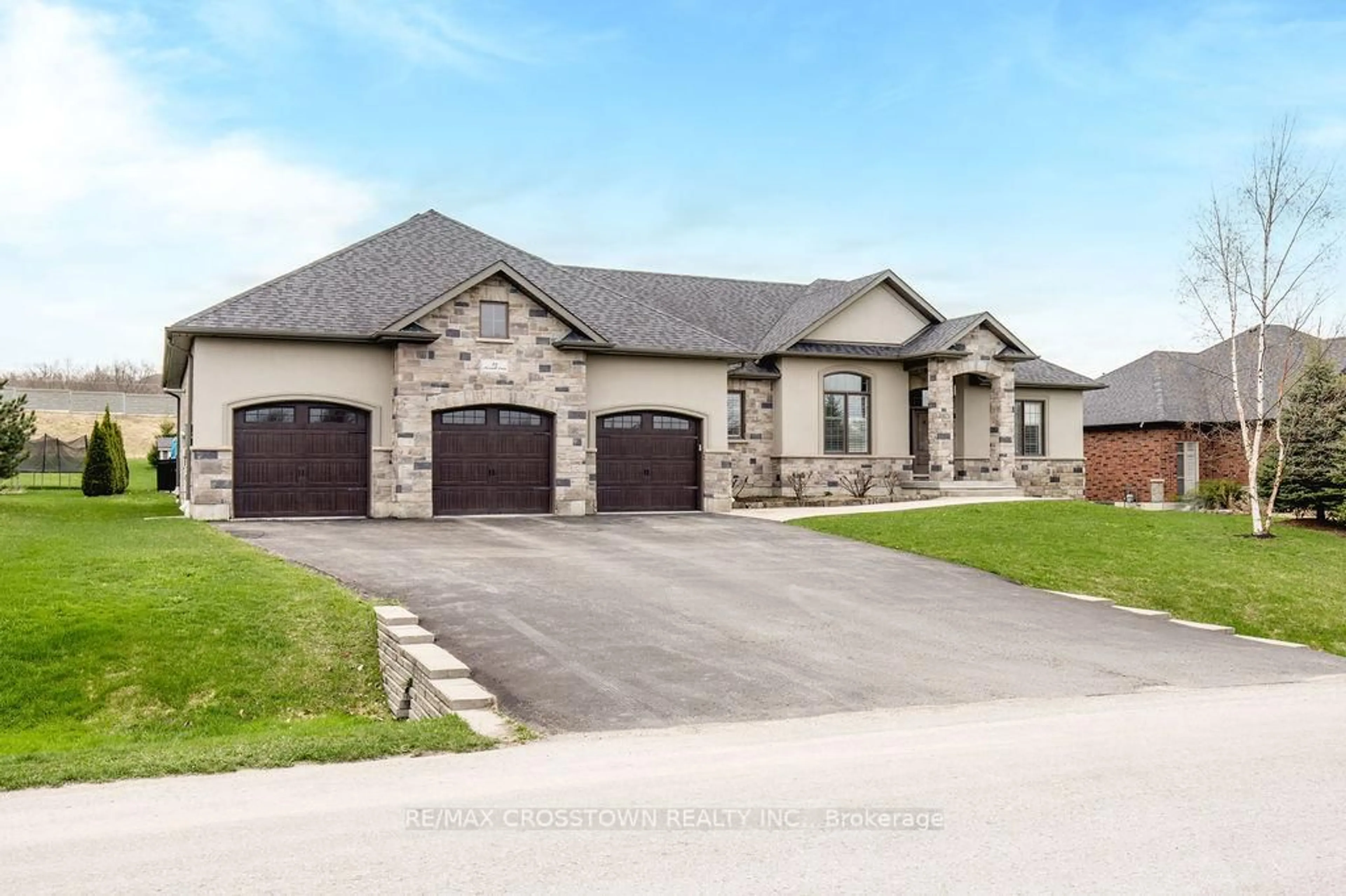 Home with brick exterior material, street for 25 MENNILL Dr, Springwater Ontario L0L 1Y3