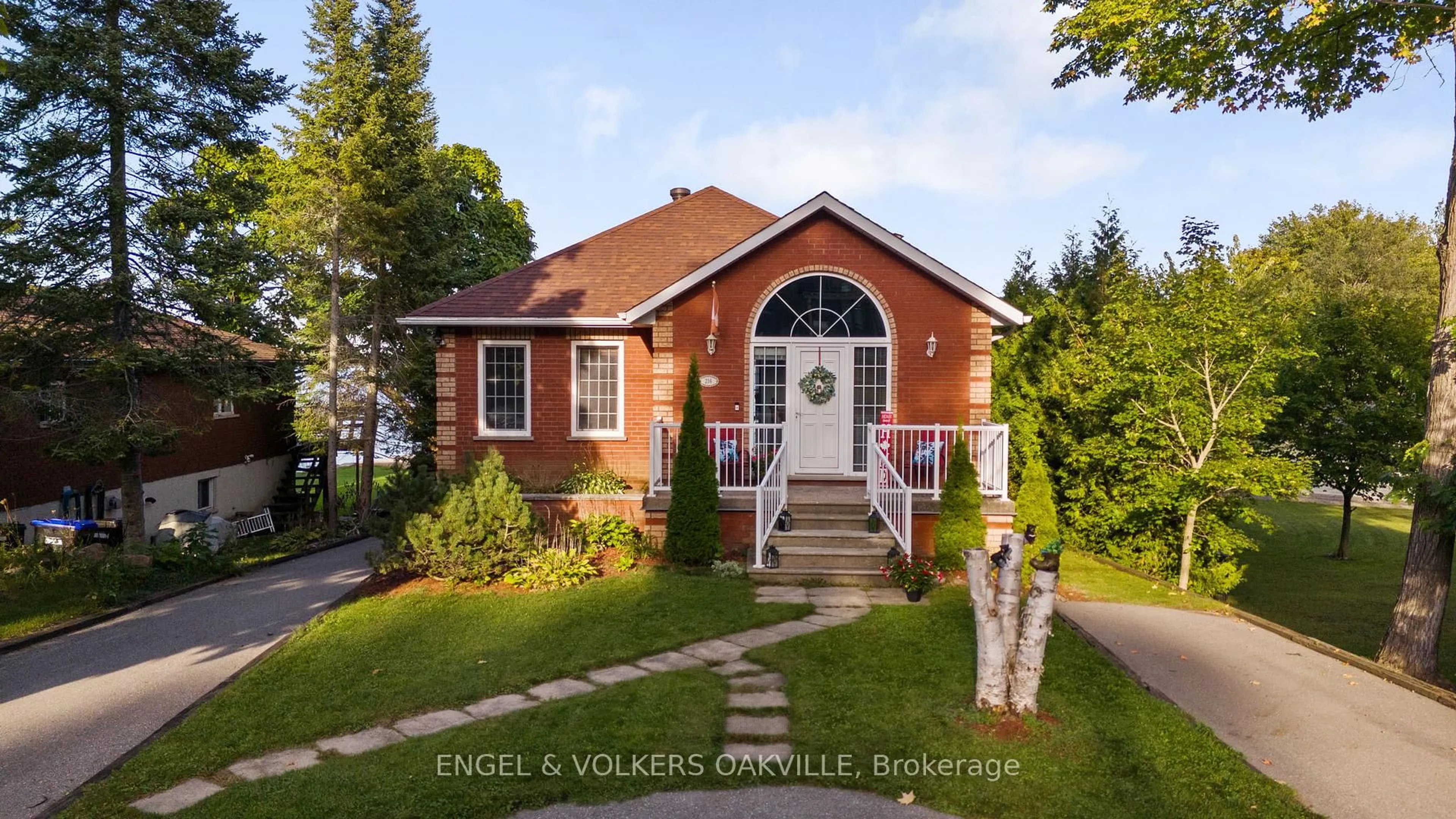 Home with brick exterior material, street for 216 Robins Point Rd, Tay Ontario L0K 2A0