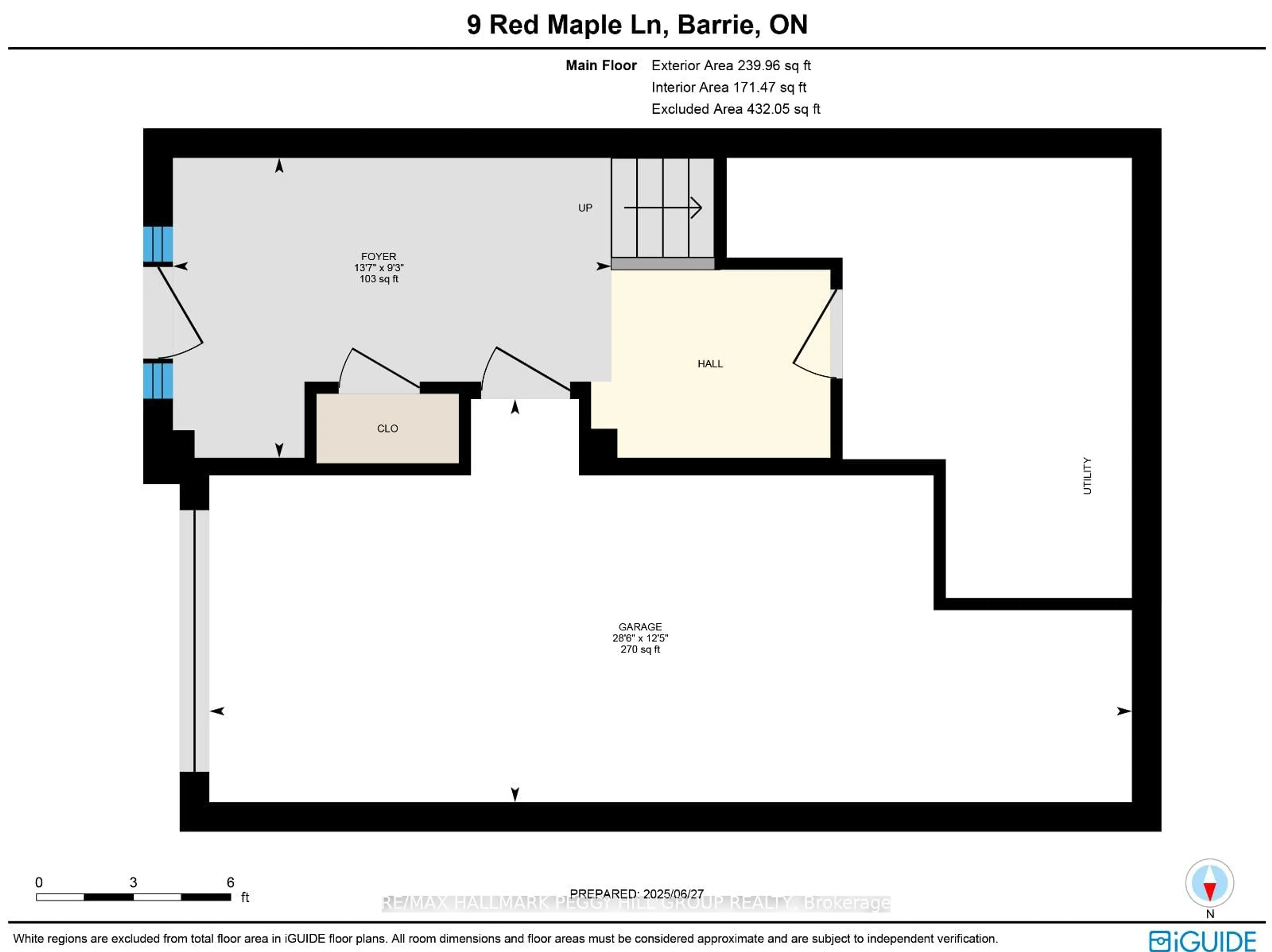 Floor plan for 9 Red Maple Lane, Barrie Ontario L9J 0N4