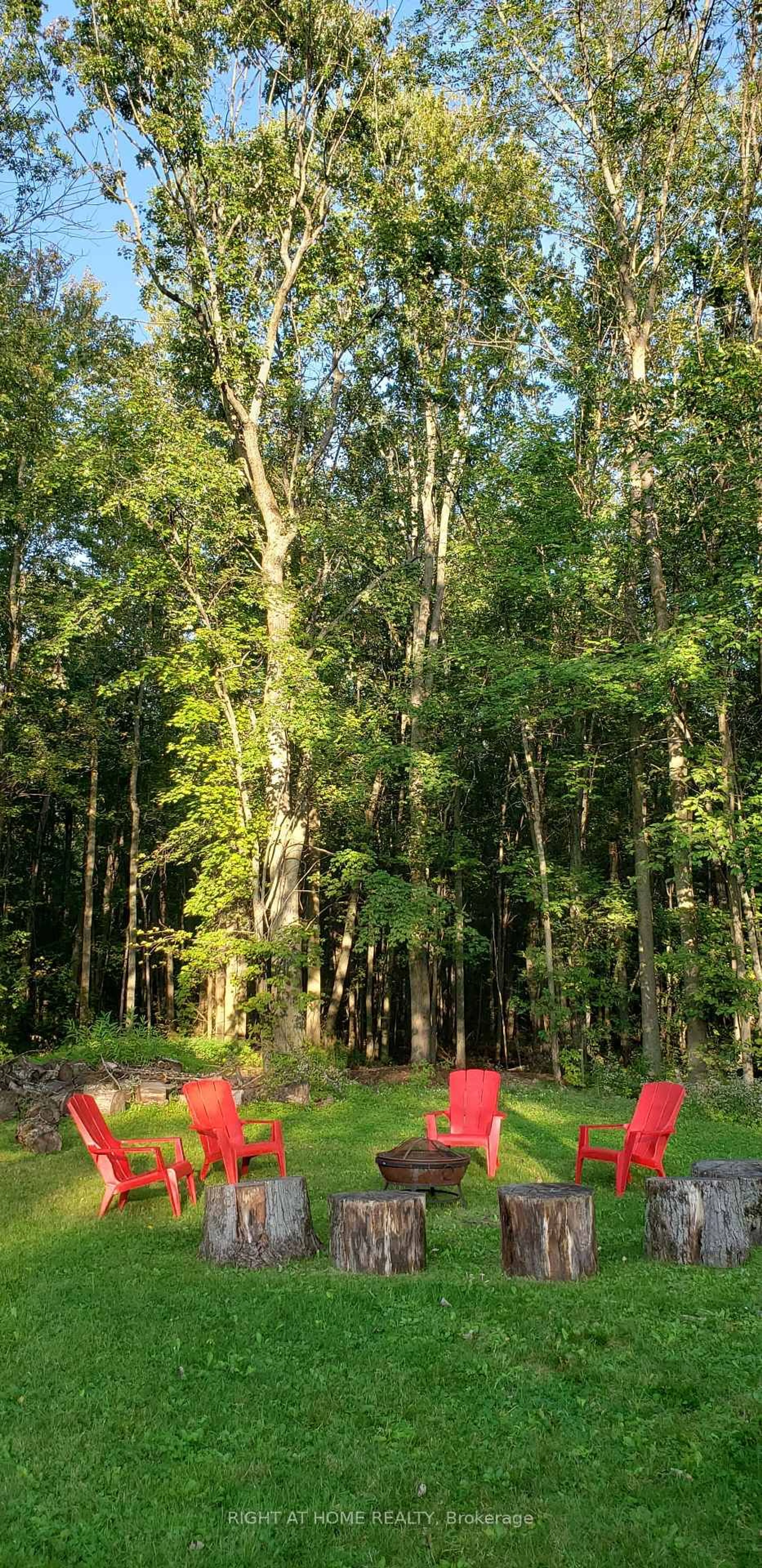 Patio, forest/trees view for 4787 Byers Lane, Ramara Ontario L3V 0S1
