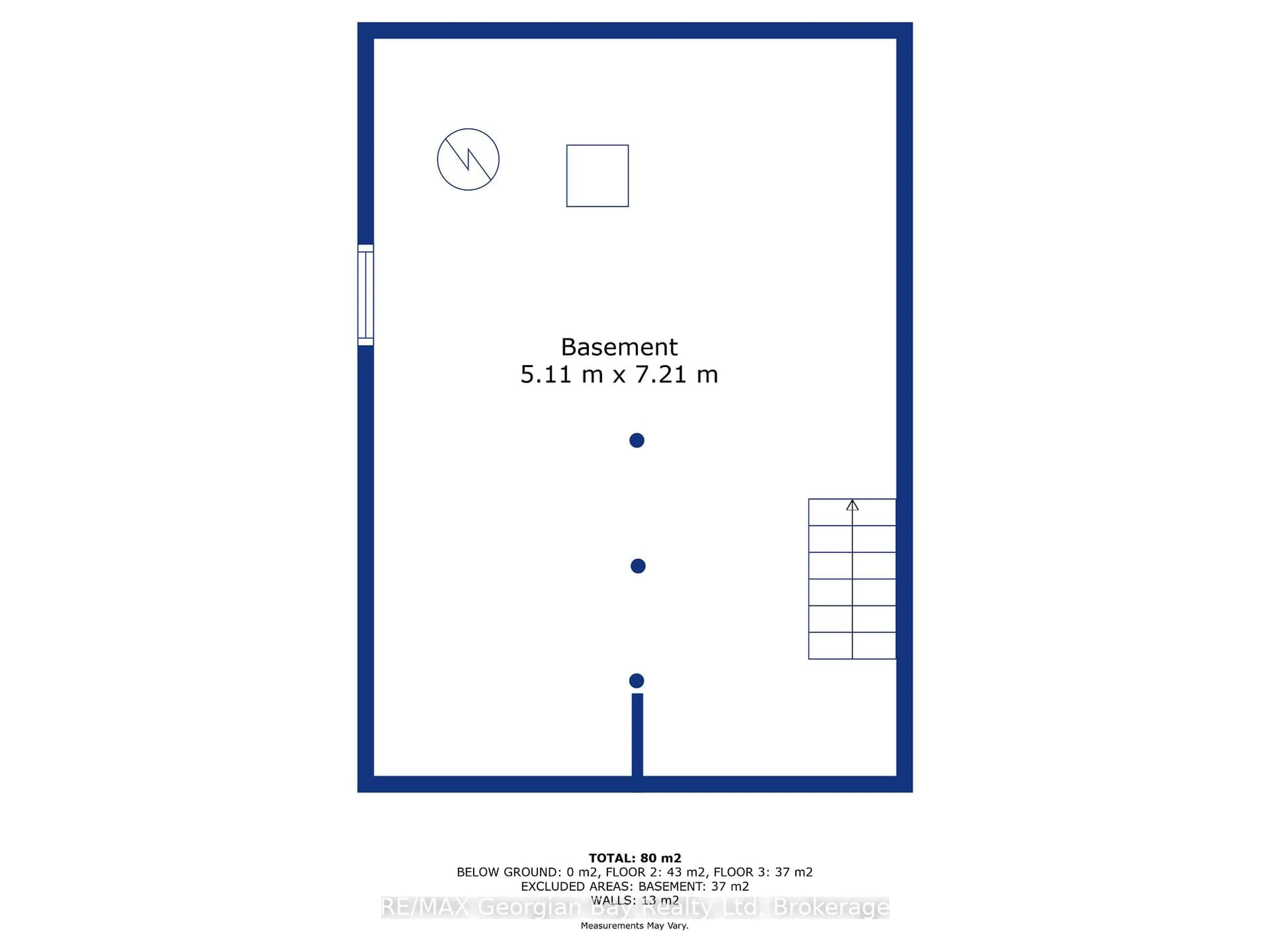 Floor plan for 136 Fourth St, Midland Ontario L4R 3T2