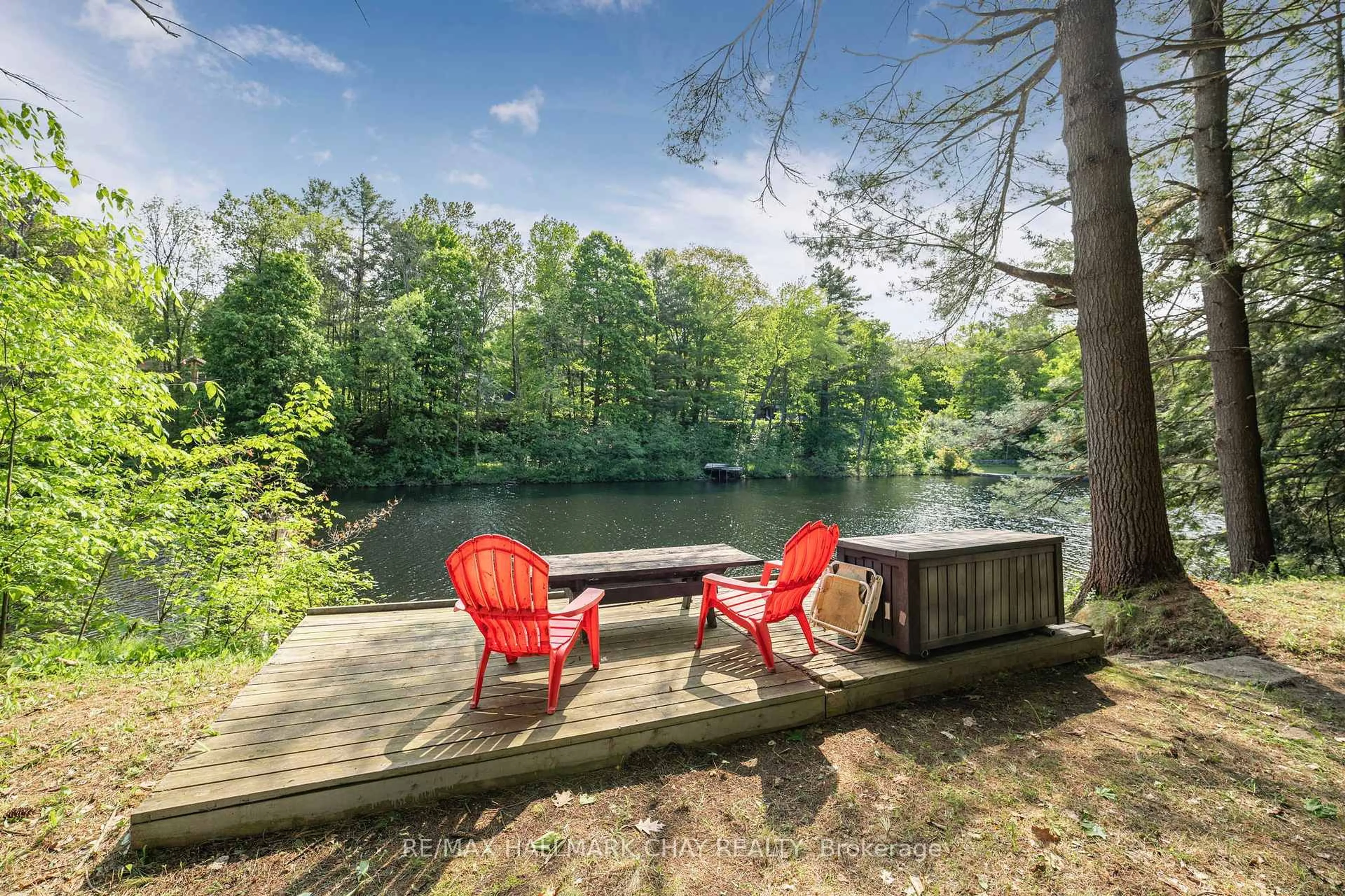 Patio, water/lake/river/ocean view for 4310 Canal Rd, Severn Ontario L0K 2B0