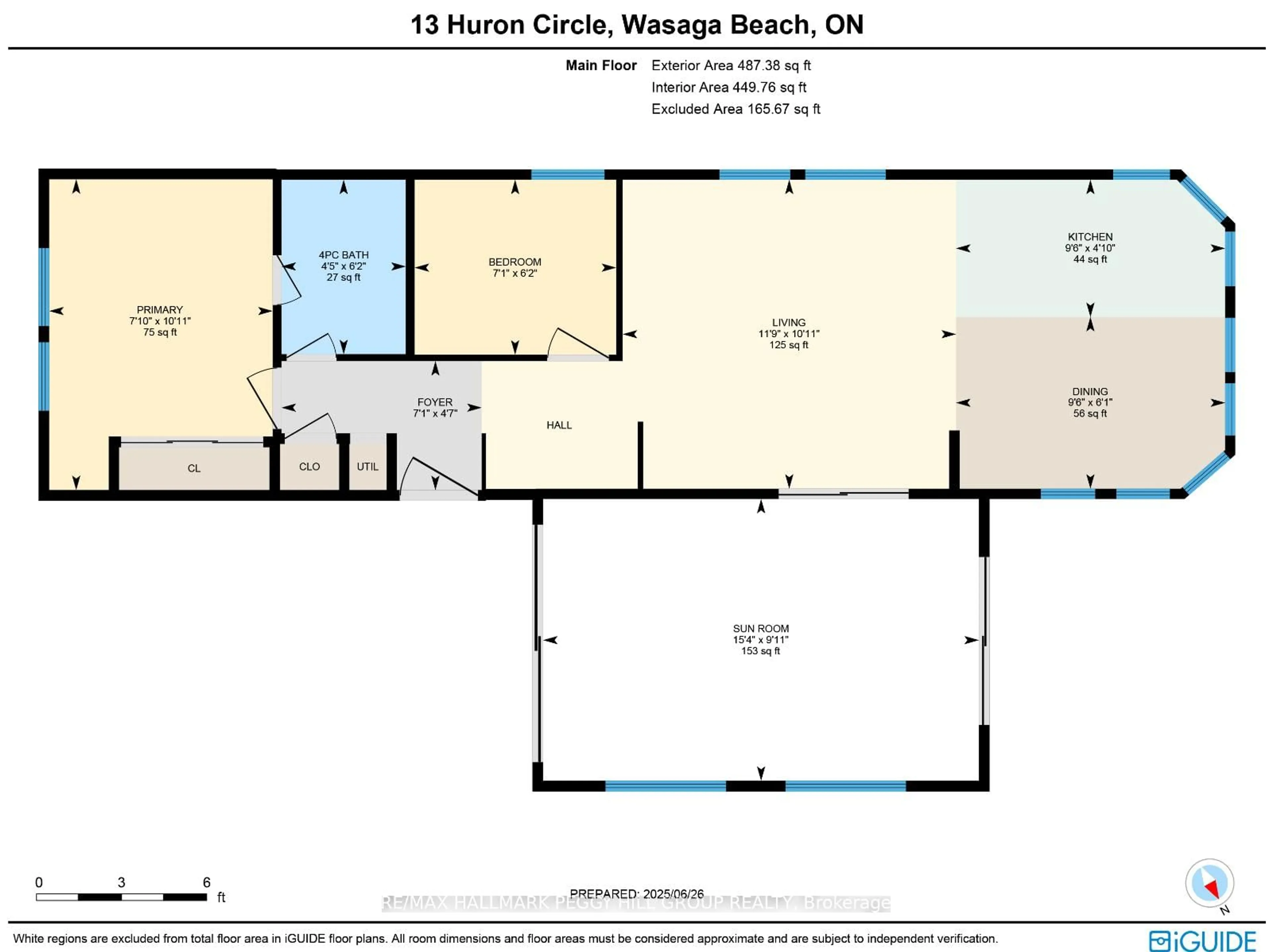 Floor plan for 13 Huron Circ, Wasaga Beach Ontario L9Z 1X7
