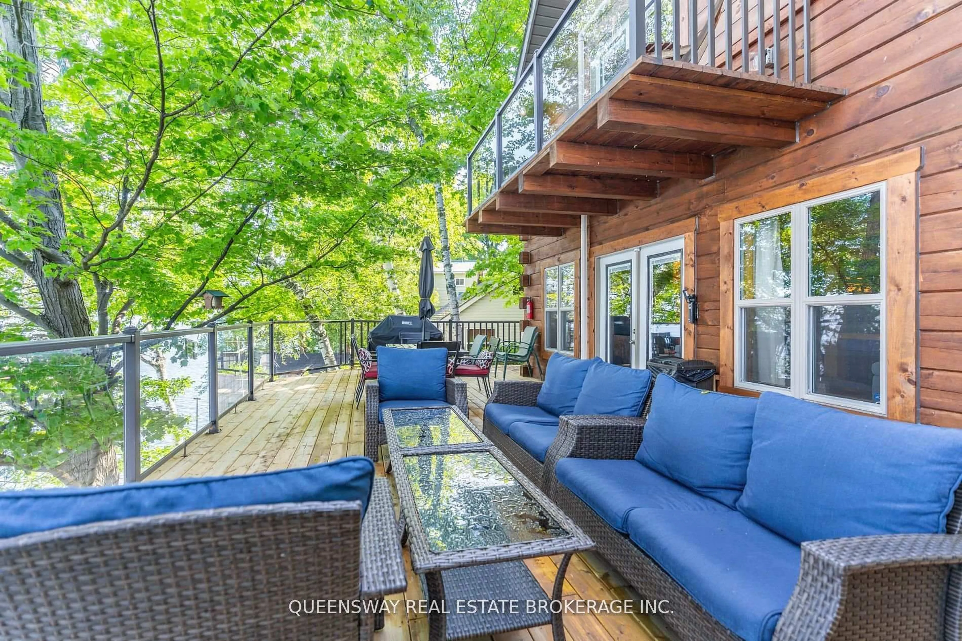 Patio, water/lake/river/ocean view for 1280 Black Beach Lane, Ramara Ontario L0K 1B0