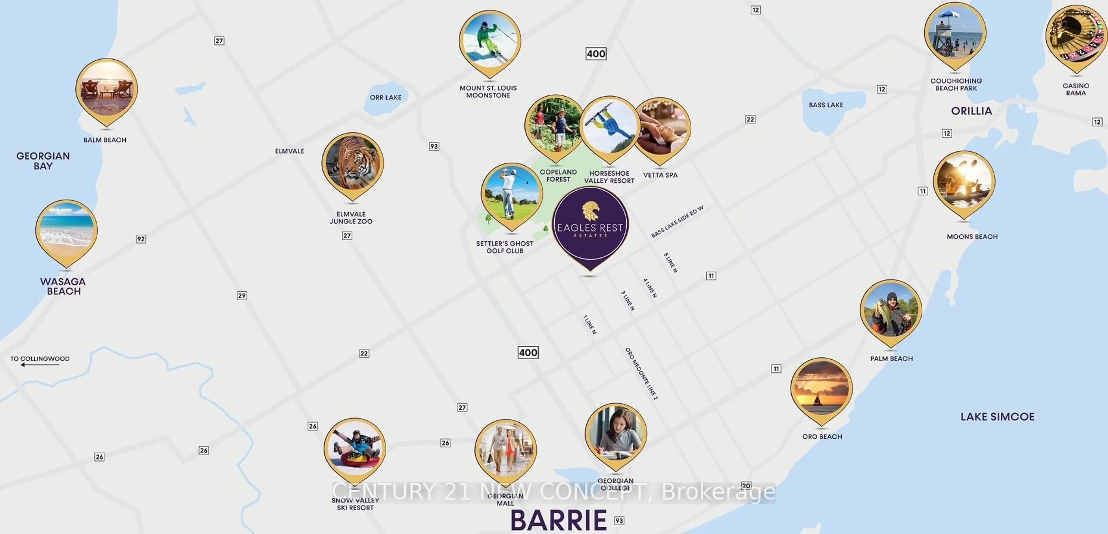 Picture of a map for Lot 89 Unamed St, Oro-Medonte Ontario L0L 2L0