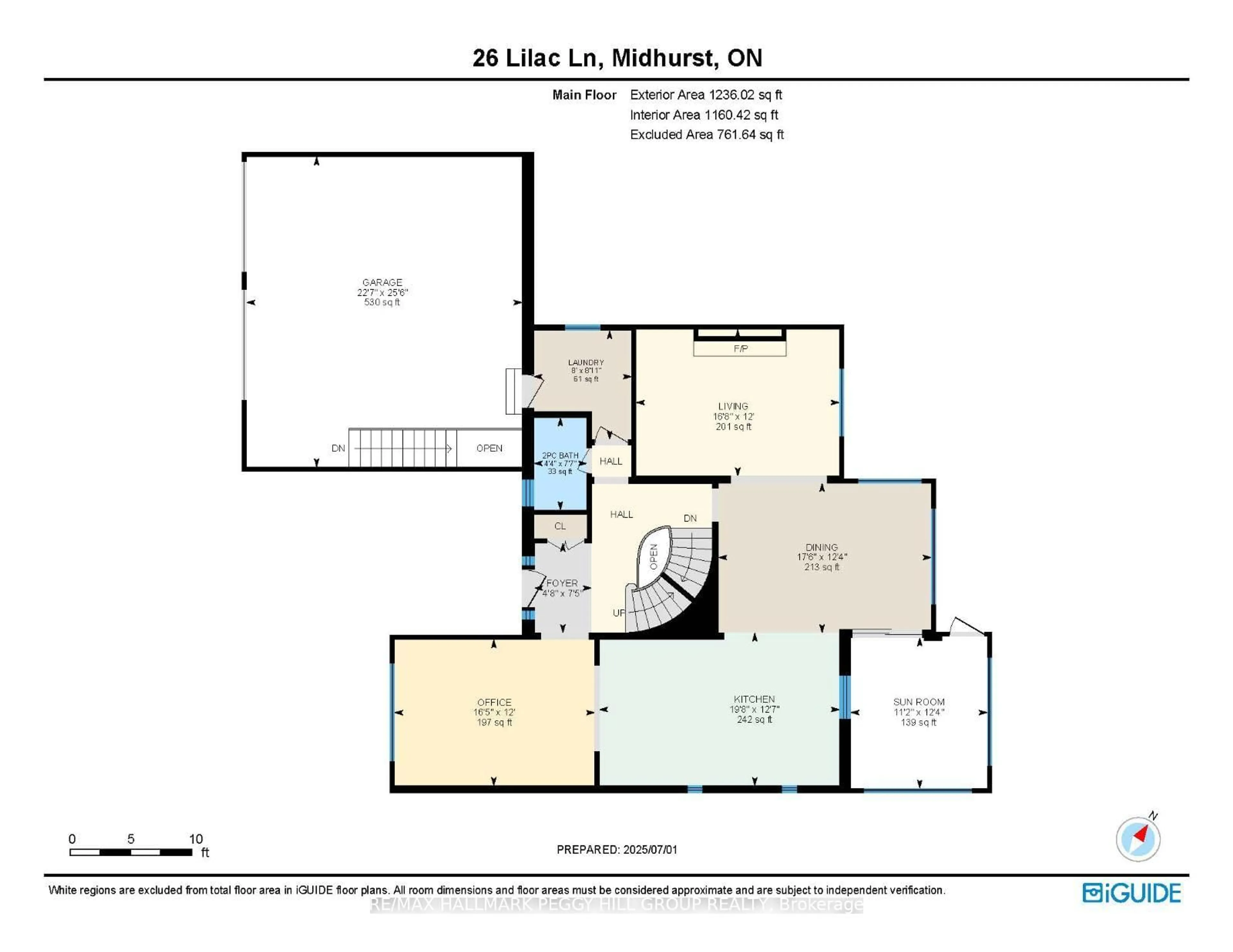 Floor plan for 26 Lilac Lane, Springwater Ontario L9X 0N4