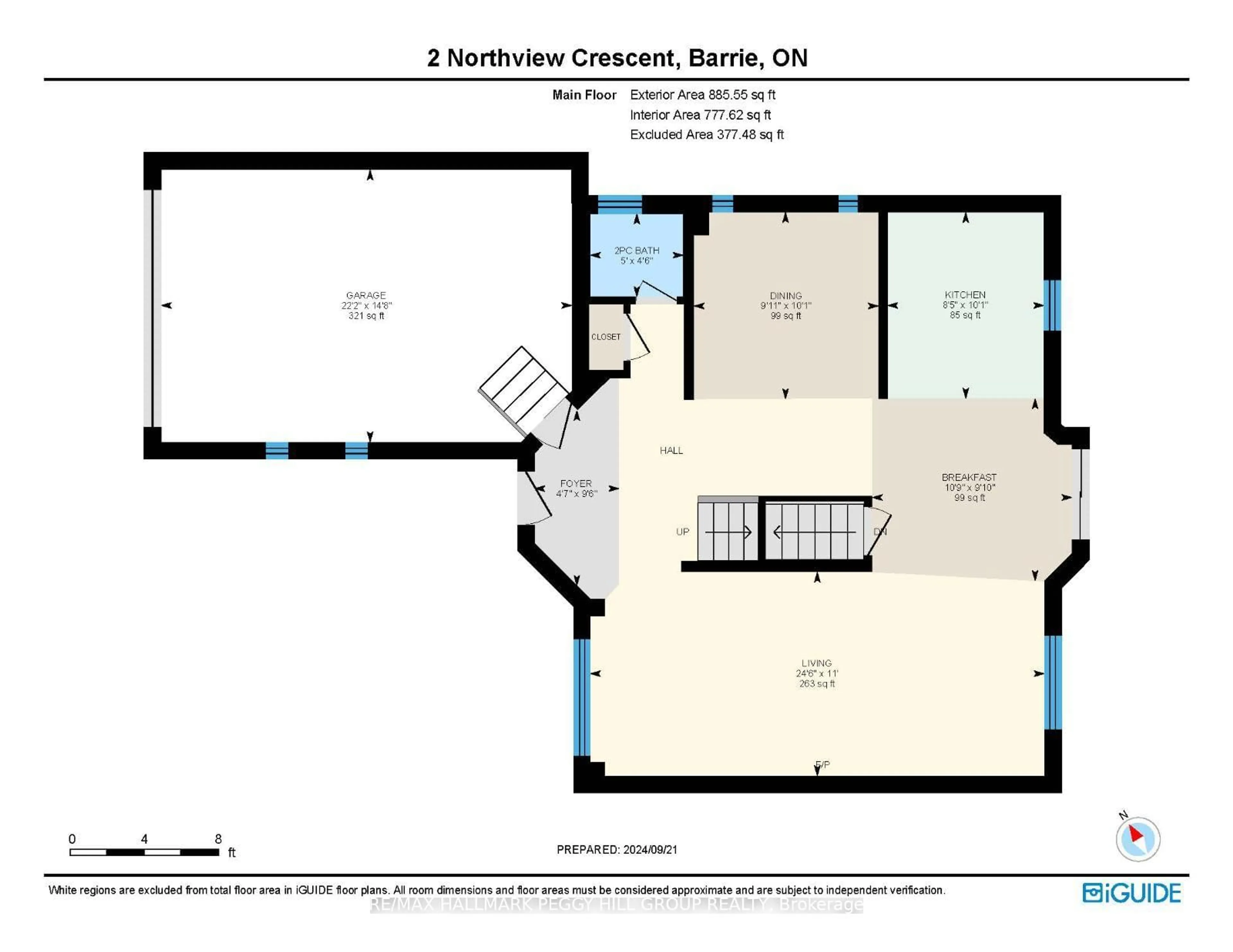 Floor plan for 2 Northview Cres, Barrie Ontario L4N 9T3