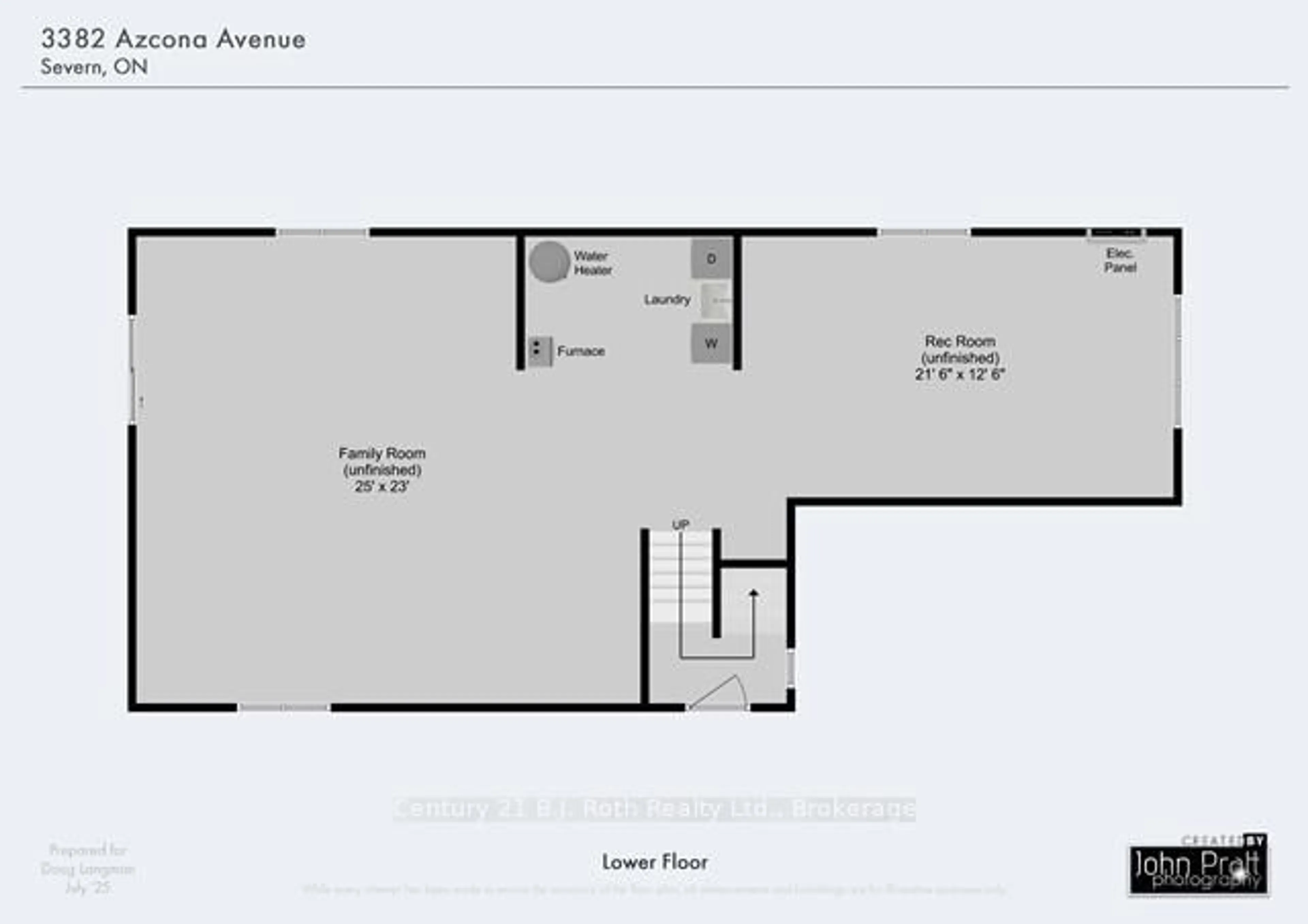 Floor plan for 3382 Azcona Ave, Severn Ontario L0K 1G0