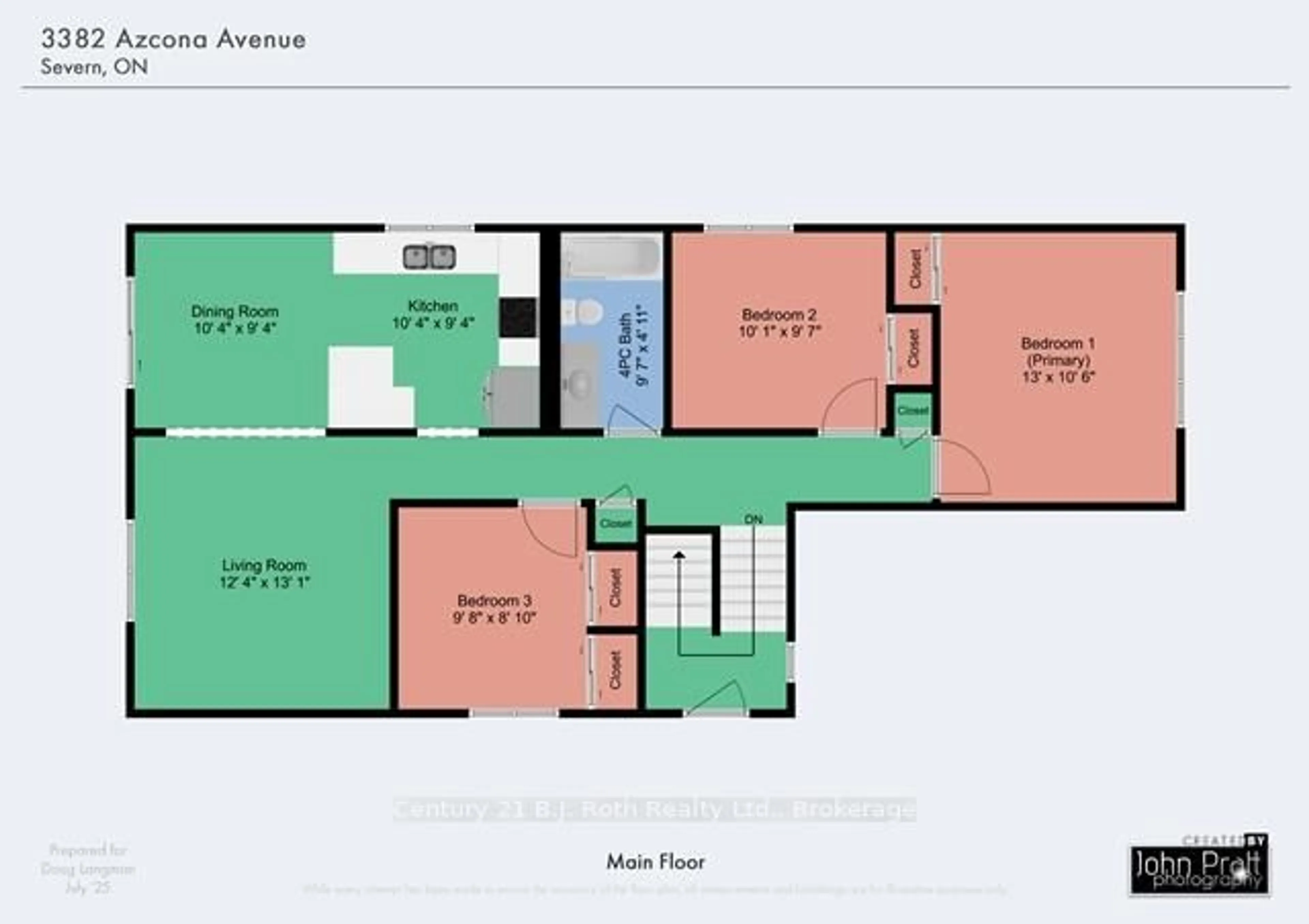 Floor plan for 3382 Azcona Ave, Severn Ontario L0K 1G0
