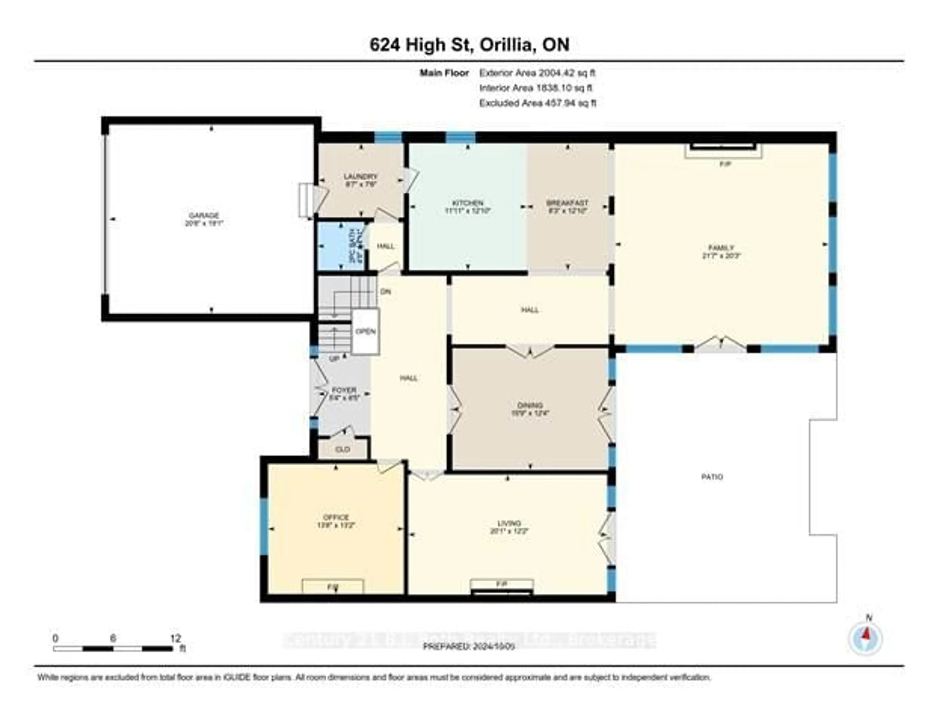 Floor plan for 624 High St, Orillia Ontario L3V 6Y8