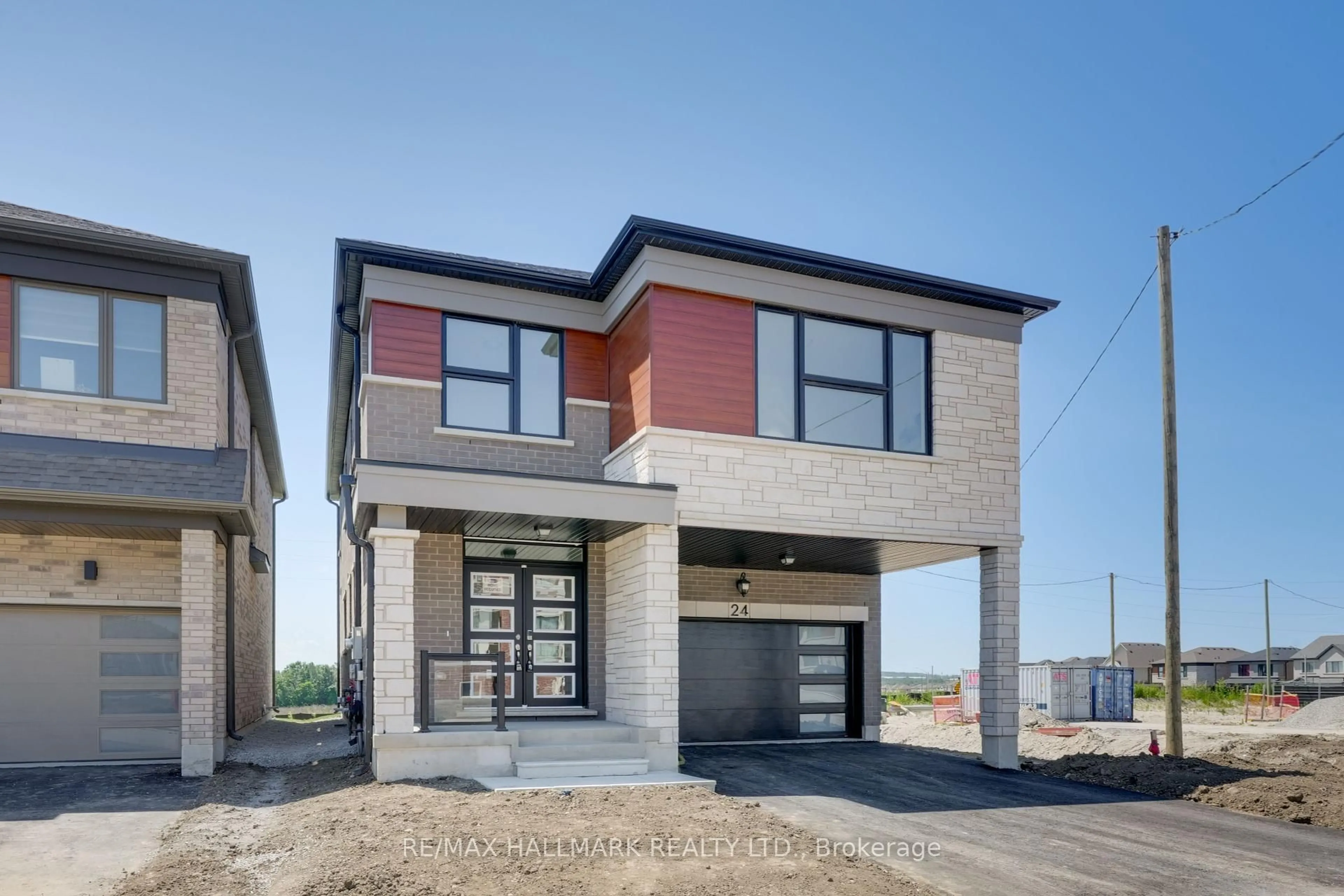 Home with brick exterior material, street for 24 Yorkshire Dr, Barrie Ontario L9J 1A8