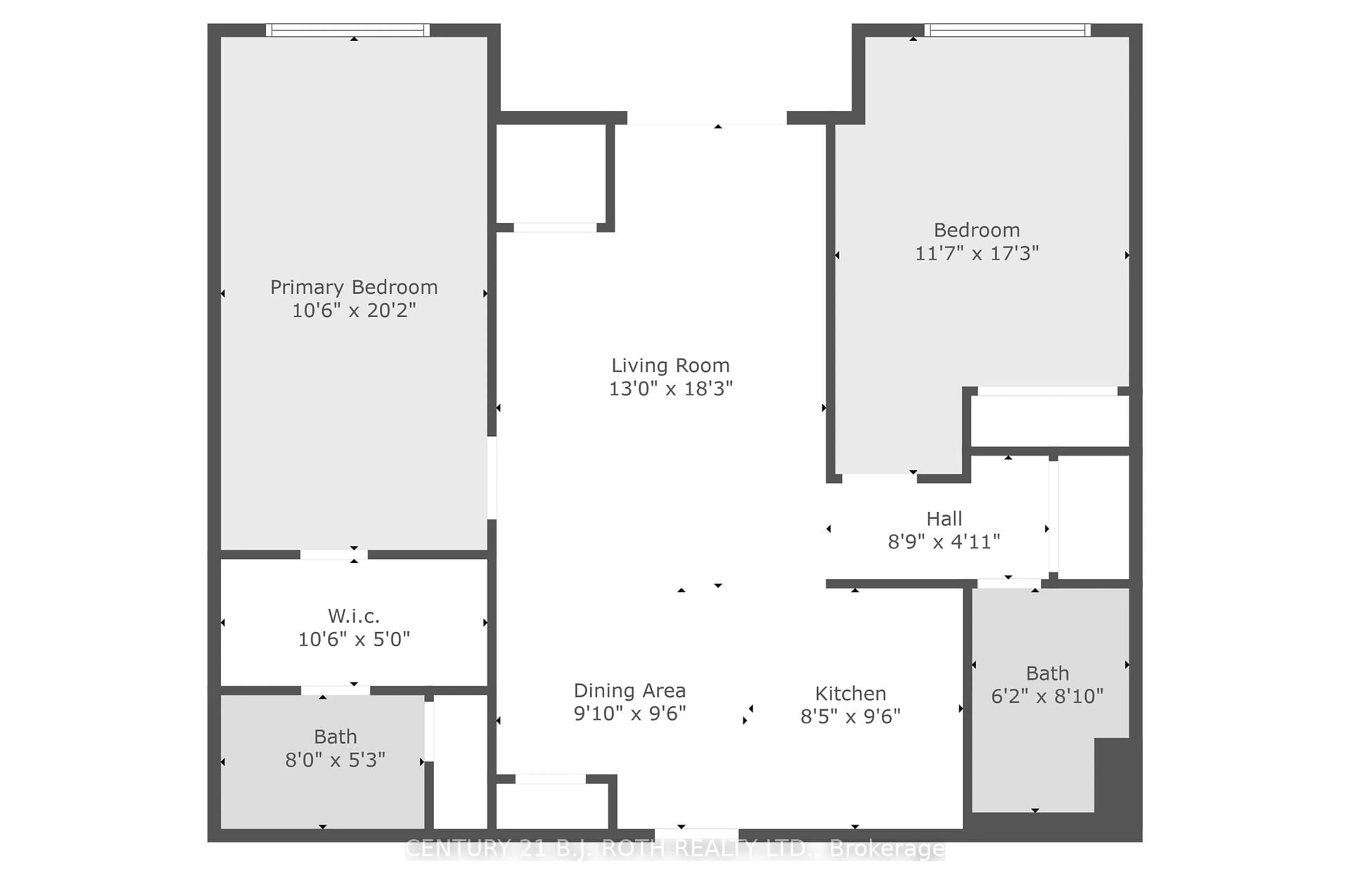 Floor plan for 304 ESSA Rd #110, Barrie Ontario L9J 0H4