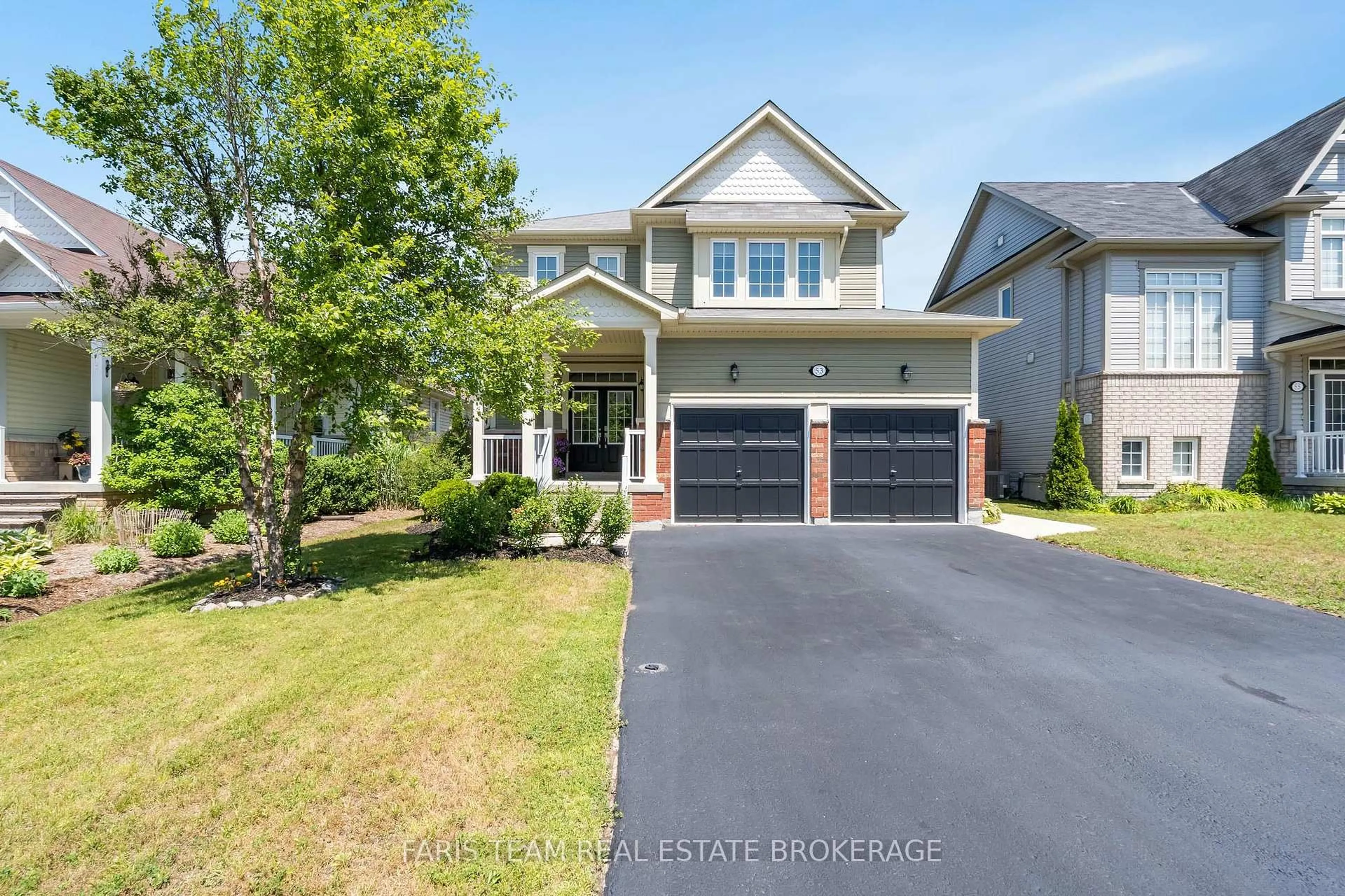 Home with brick exterior material, street for 53 Christy Dr, Wasaga Beach Ontario L9Z 0E5