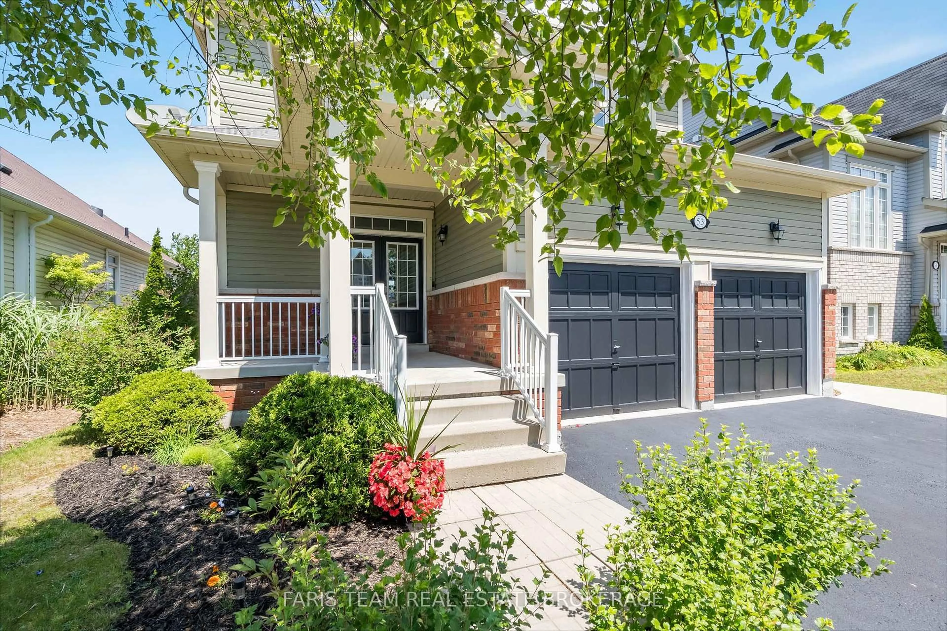 Home with brick exterior material, street for 53 Christy Dr, Wasaga Beach Ontario L9Z 0E5