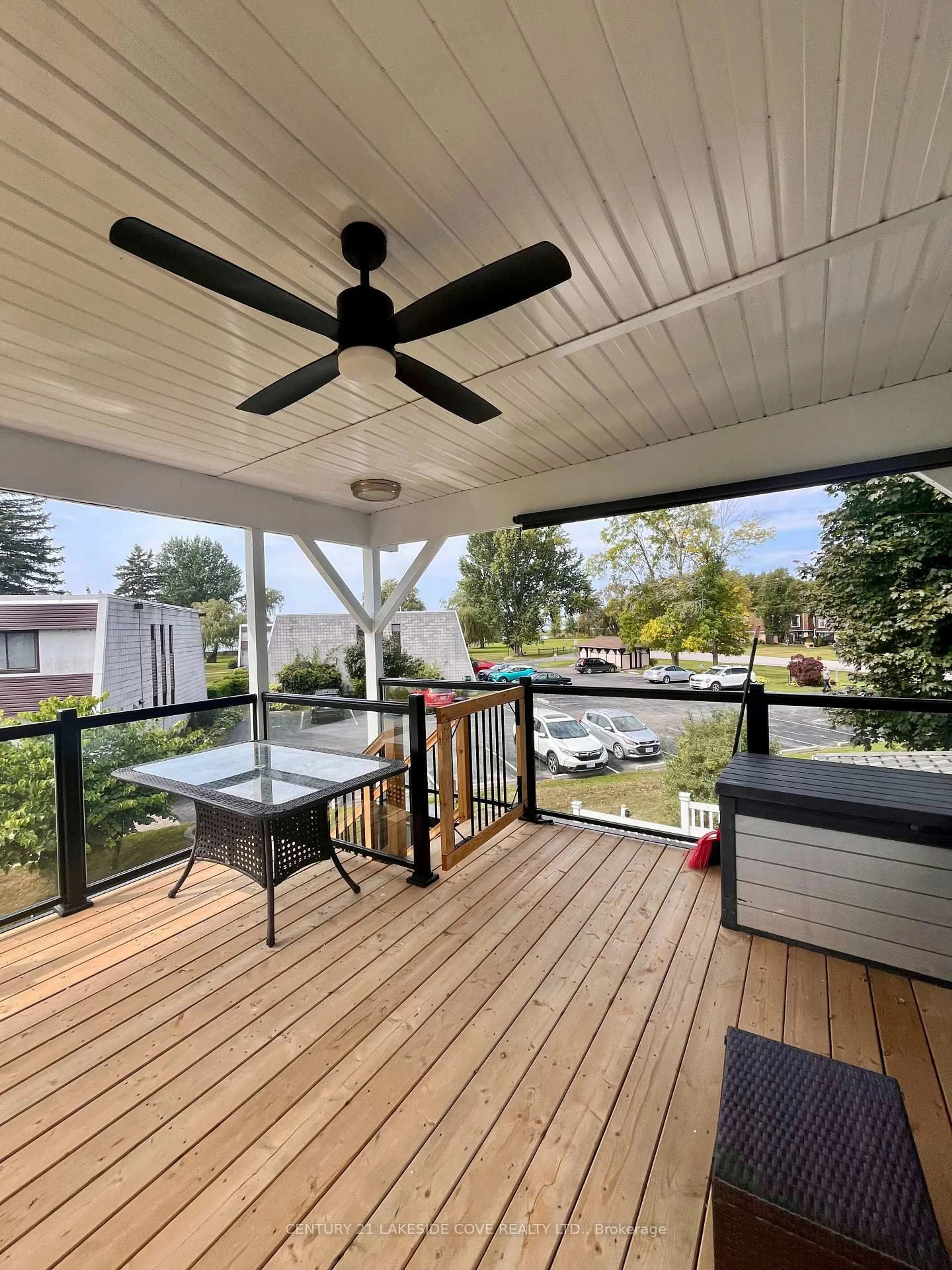 Patio, water/lake/river/ocean view for 3 Paradise Blvd #Unit 2, Ramara Ontario L0K 1B0